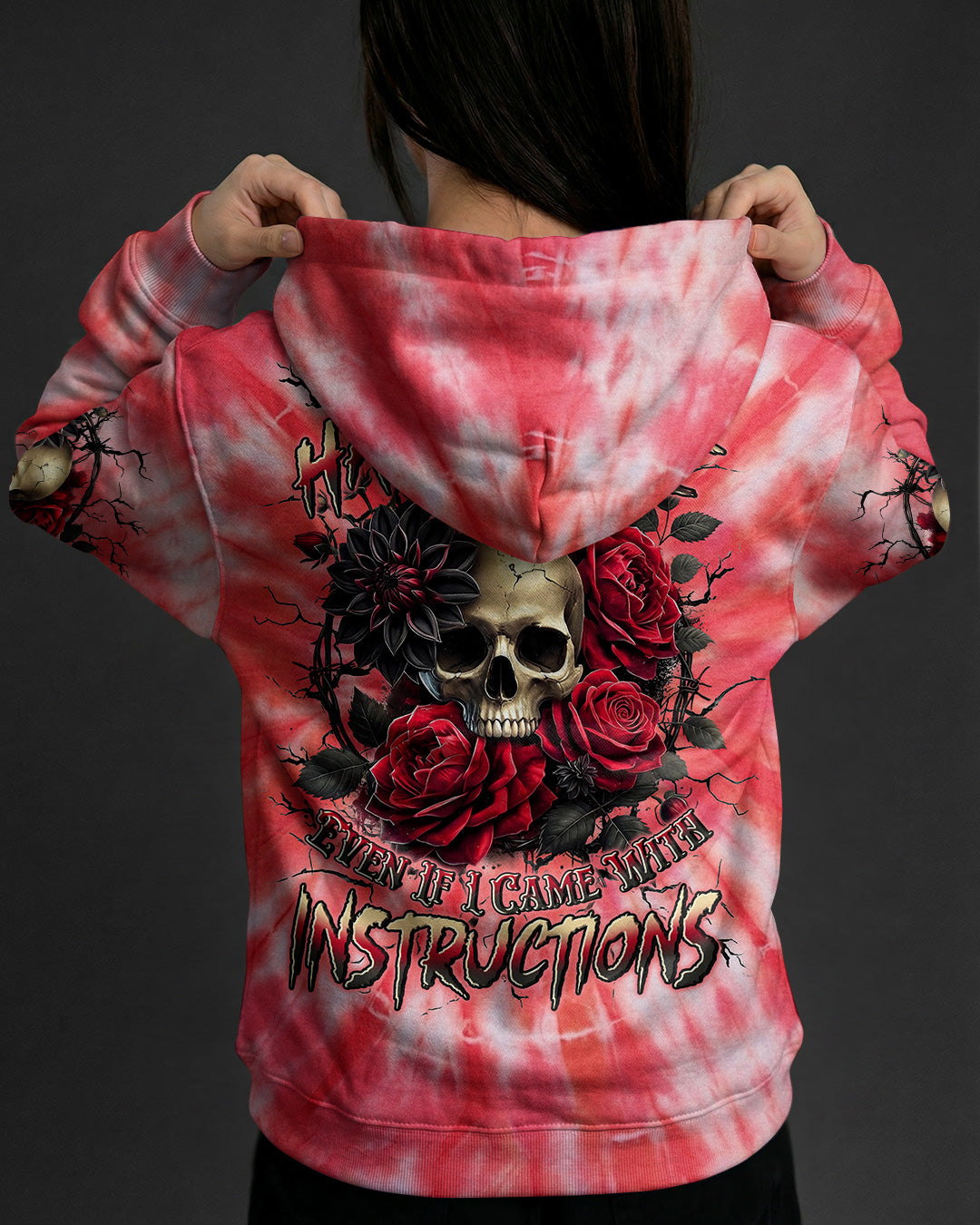 YOU COULDN'T HANDLE ME SKULL ROSES ALL OVER PRINT - TYLN0304262
