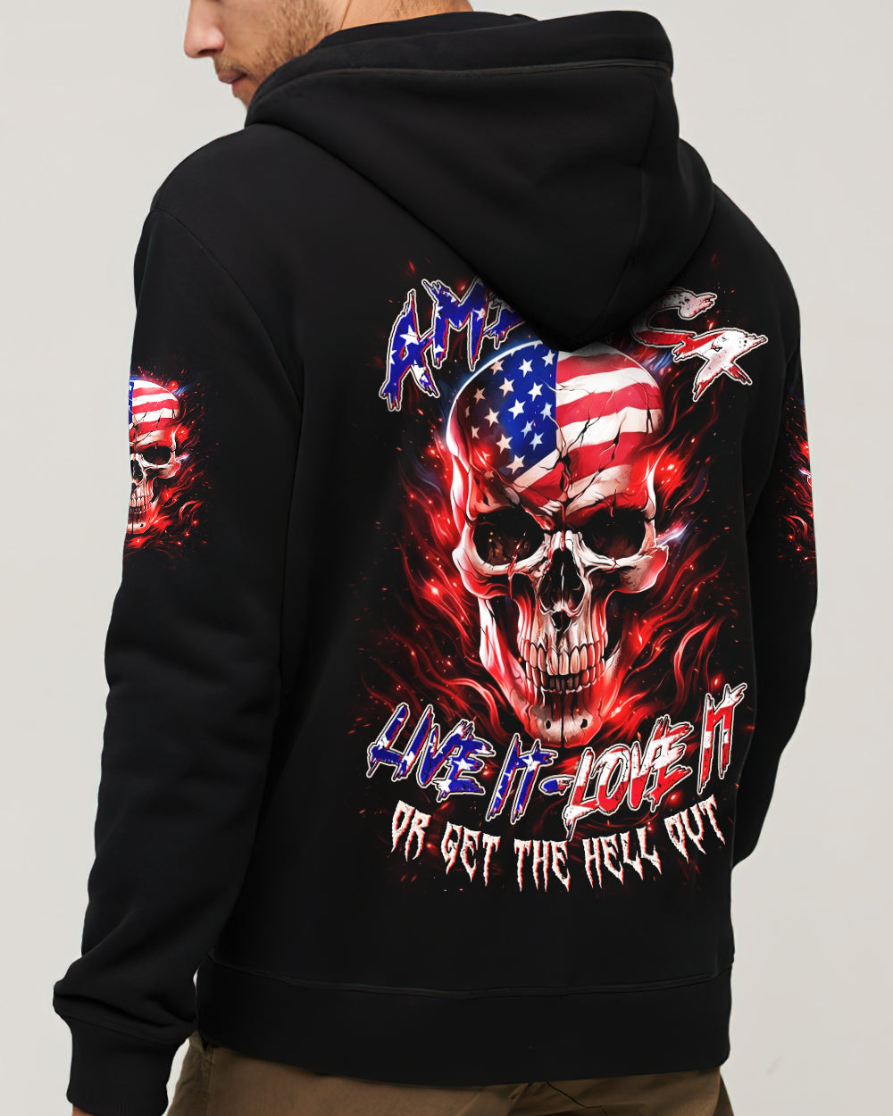AMERICA LIVE IT LOVE IT OR GET THE HELL OUT ALL OVER PRINT - TYLN1203261