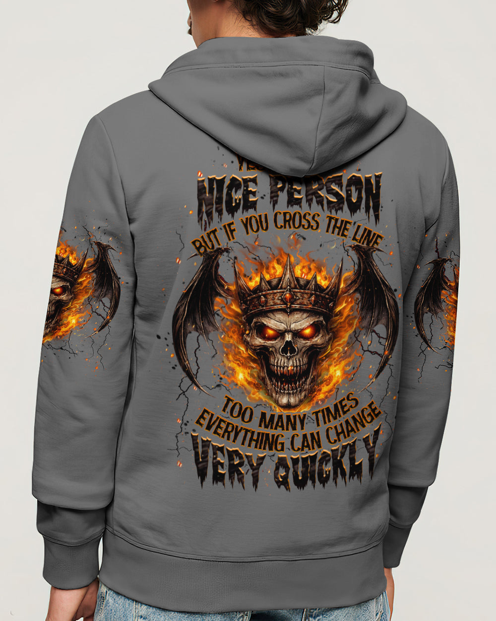 YES I'M A NICE PERSON SKULL WINGS ALL OVER PRINT - TLHN2703262