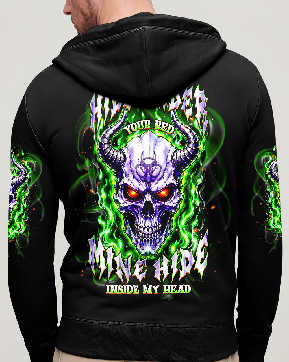 YOUR DEMONS HIDE UNDER YOUR BED SKULL ALL OVER PRINT - TLNT2005264
