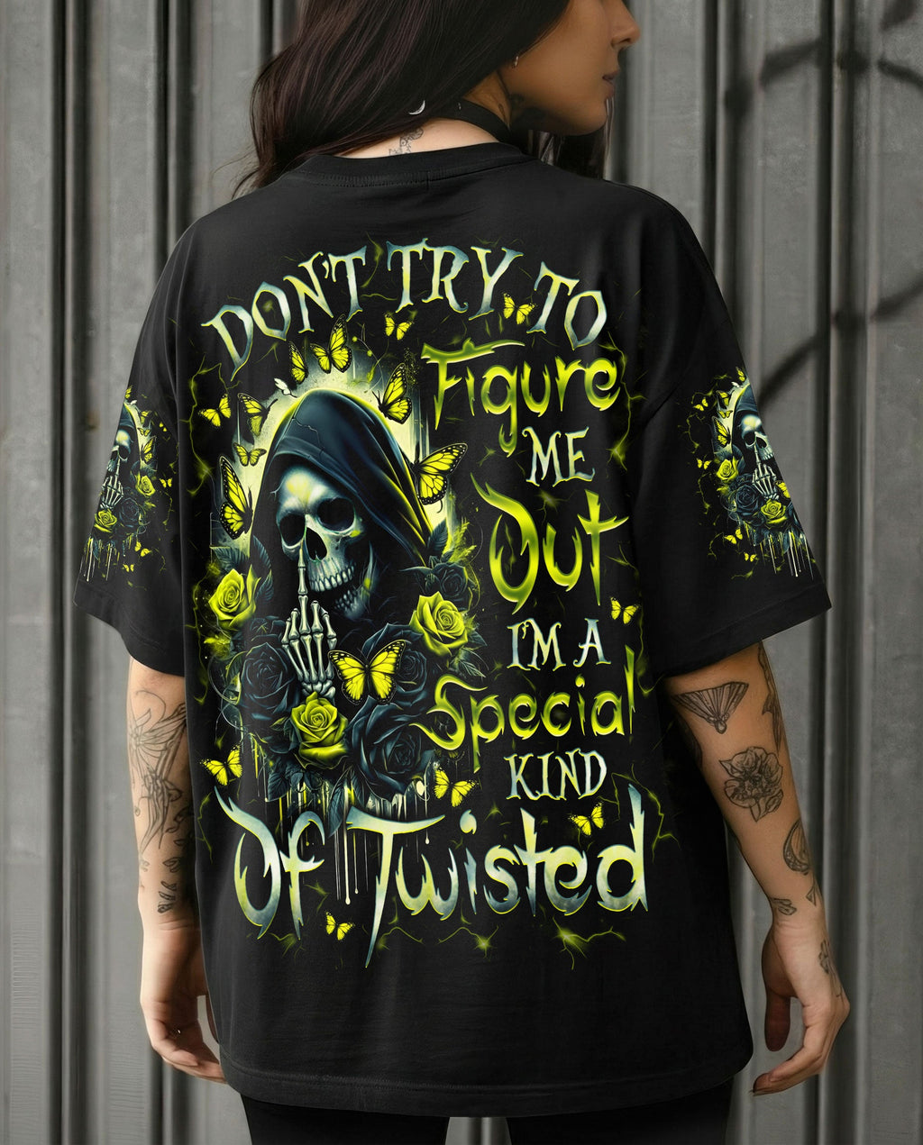 DON'T TRY TO FIGURE ME OUT REAPER SKULL ALL OVER PRINT - TLNO1601262