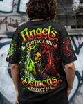 ANGELS PROTECT ME DEMONS RESPECT ME SKULL ALL OVER PRINT  - TLNO2703262