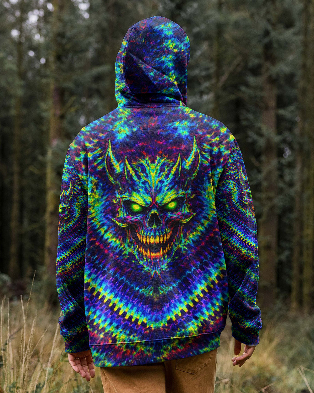 NEON ABYSS DEMON SKULL ALL OVER PRINT - YHLN2502261