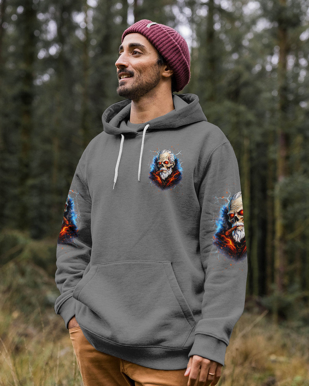 I'M A SIMPLE OLD MAN SKULL ALL OVER PRINT - TLNT1604264
