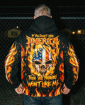 AMERICA FLAME SKULL ALL OVER PRINT - RI1703261