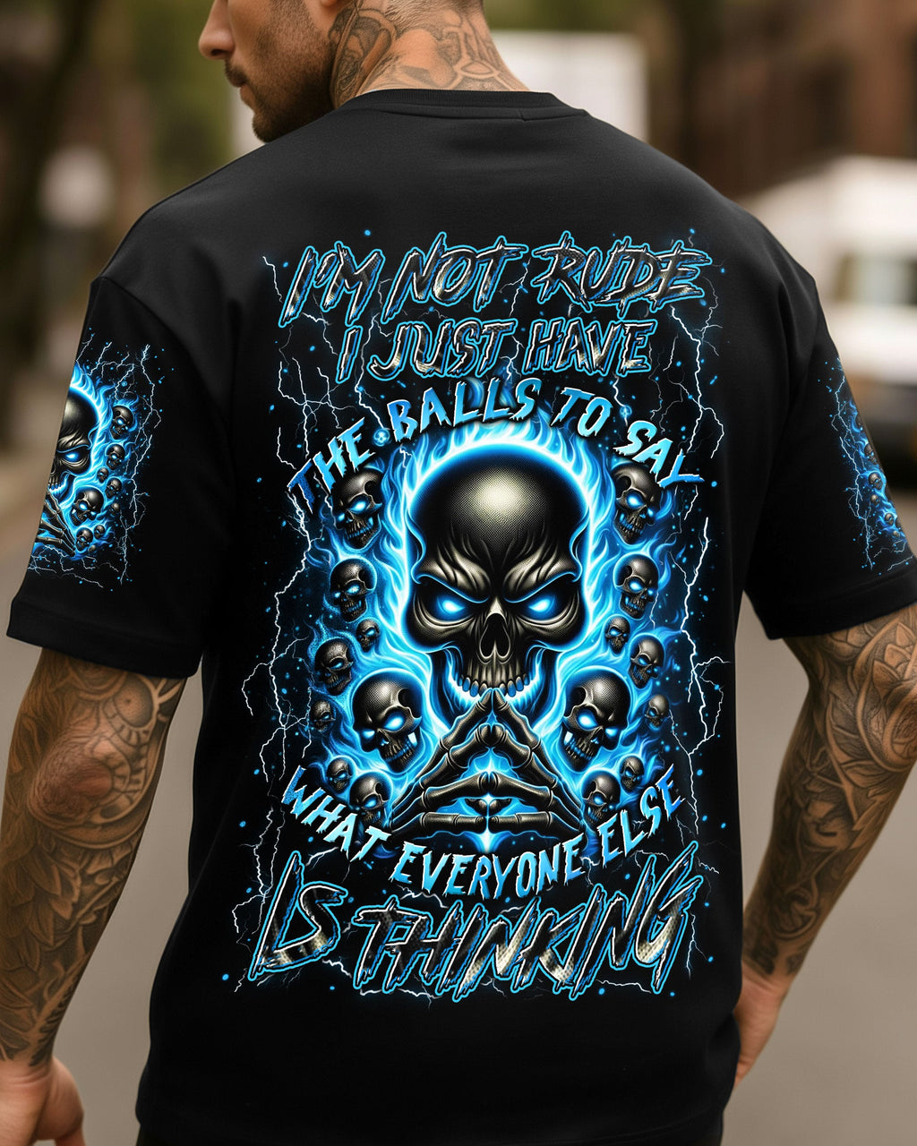 I'M NOT RUDE I JUST HAVE THE BALLS ALL OVER PRINT - YHLN1601261