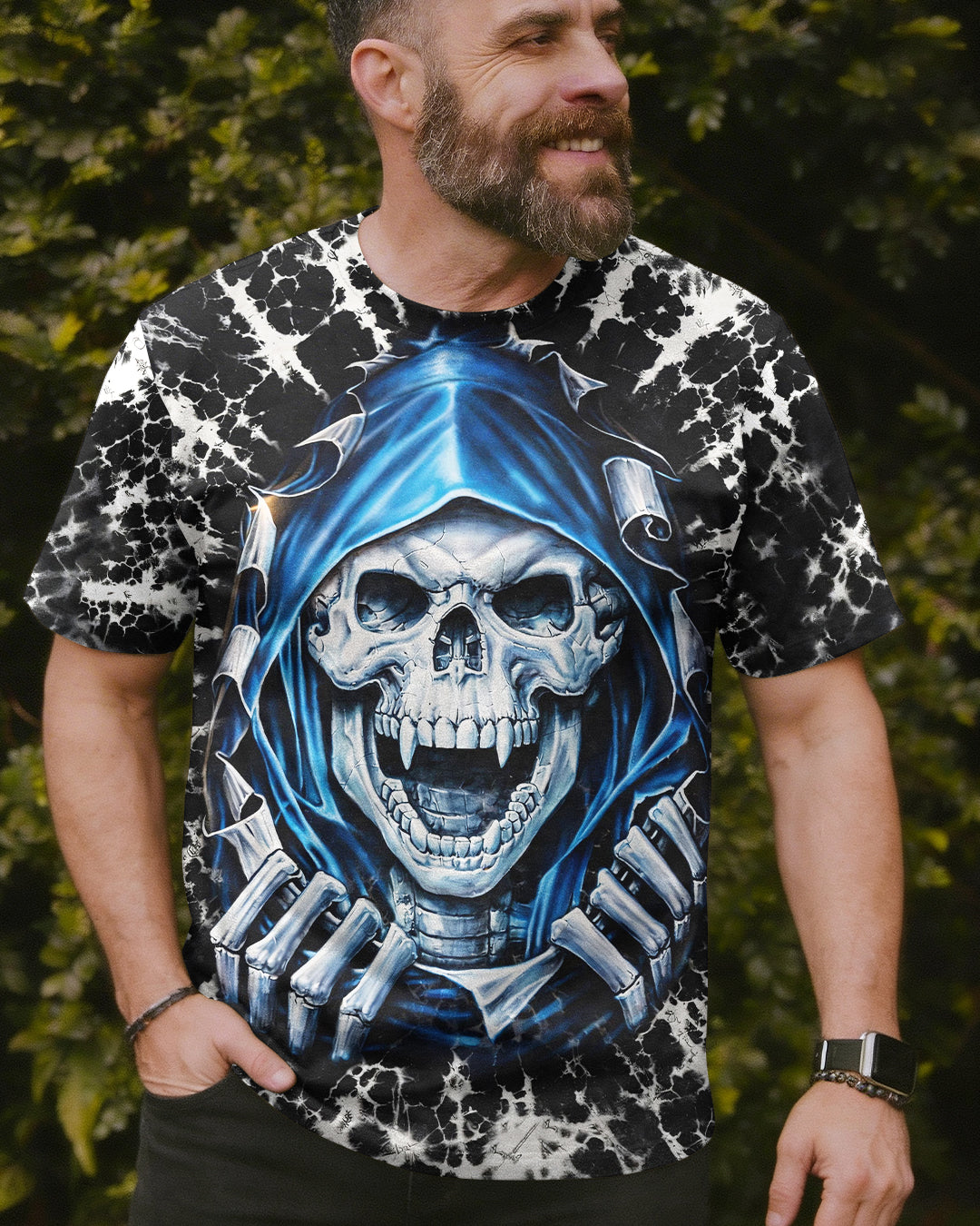 SKULL REAPER SWIRL ALL OVER PRINT  - TLHG0104261
