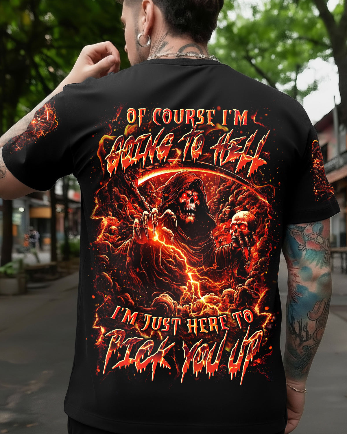 OF COURSE I'M GOING TO HELL REAPER ALL OVER PRINT - YHLN0701263