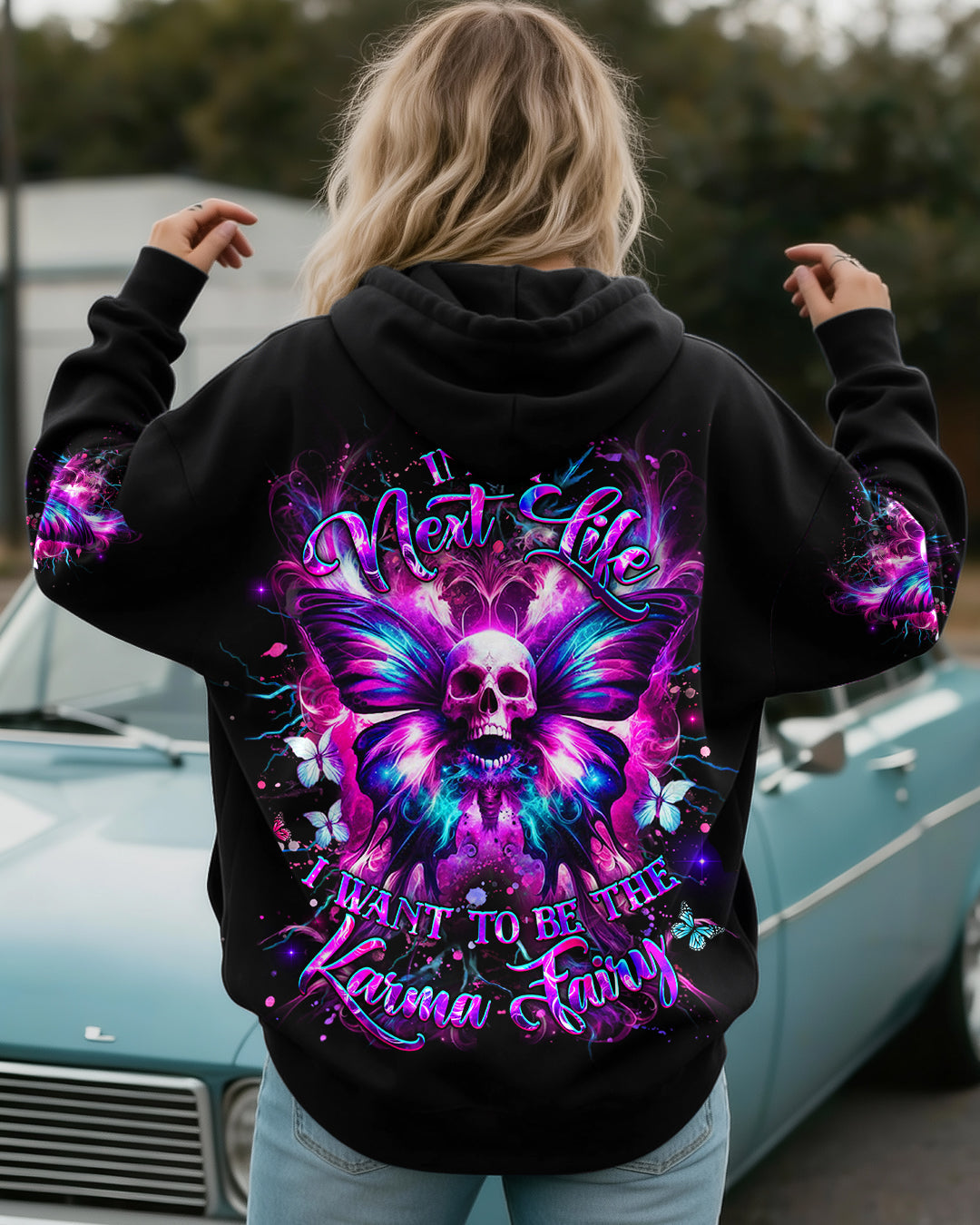 KARMA FAIRY SKULL BUTTERFLY ALL OVER PRINT - YHHG0901262