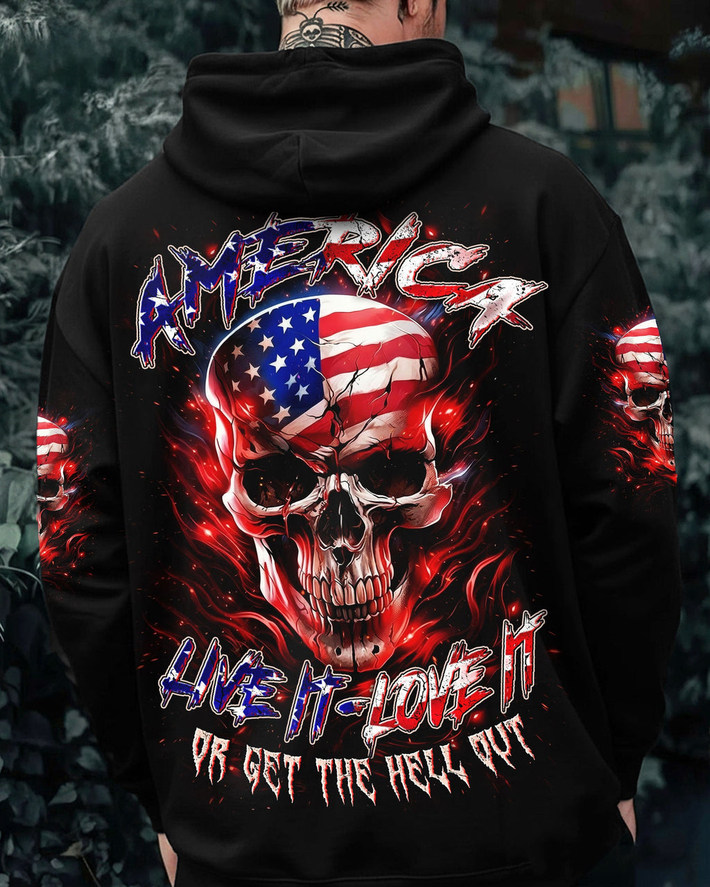 AMERICA LIVE IT LOVE IT OR GET THE HELL OUT ALL OVER PRINT - TYLN1203261