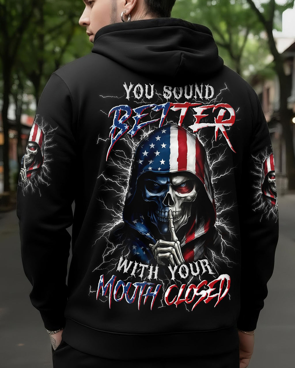 YOU SOUND BETTER WITH YOUR MOUTH CLOSED ALL OVER PRINT - TYLN1603262