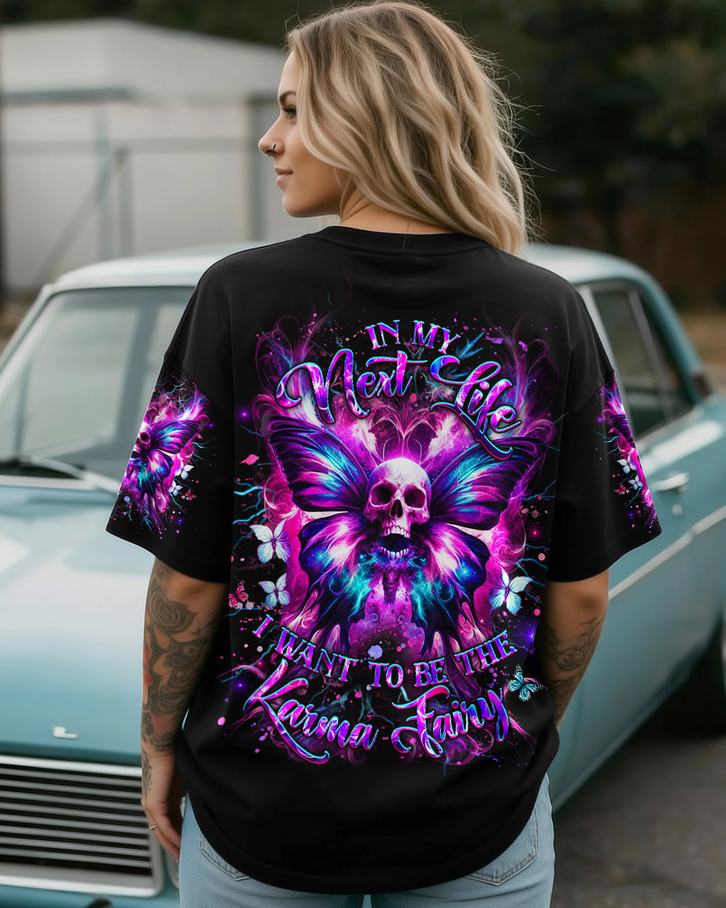 KARMA FAIRY SKULL BUTTERFLY ALL OVER PRINT - YHHG0901262