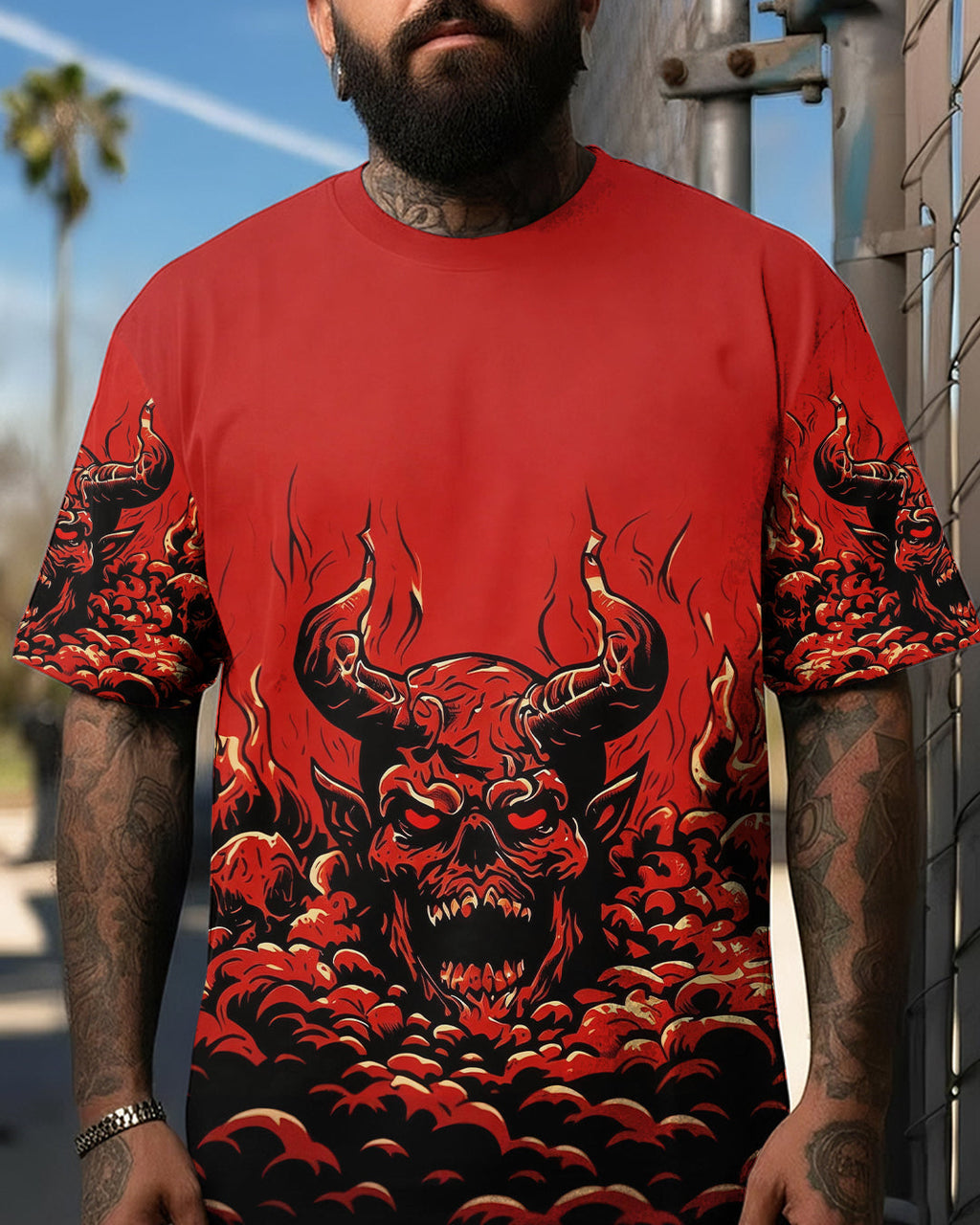 I'M NEVER ALONE MY DEMONS ARE WITH ME 24/7 ALL OVER PRINT  - TLHG3103261
