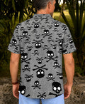 BLACK SKULL BONES POLO SHIRT - TLHG1006261