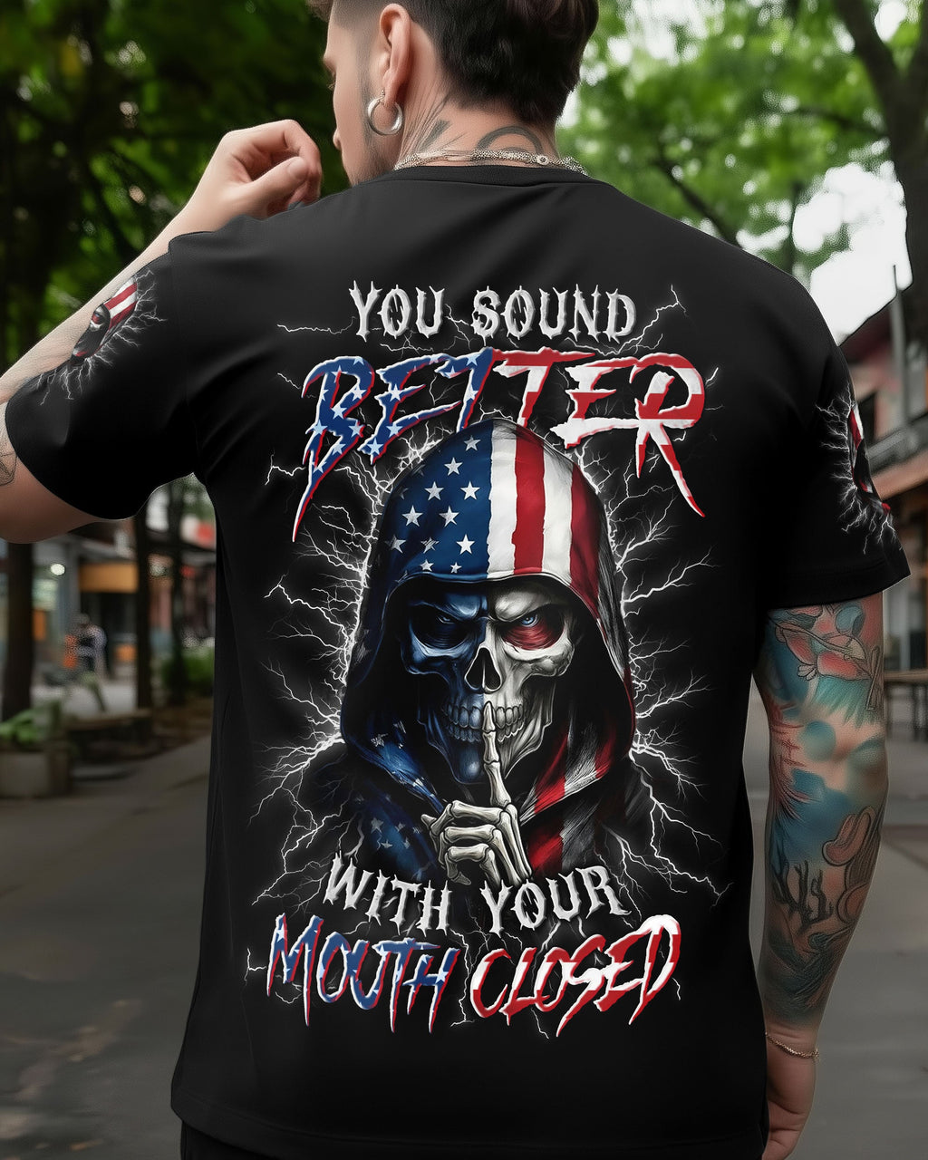 YOU SOUND BETTER WITH YOUR MOUTH CLOSED ALL OVER PRINT - TYLN1603262