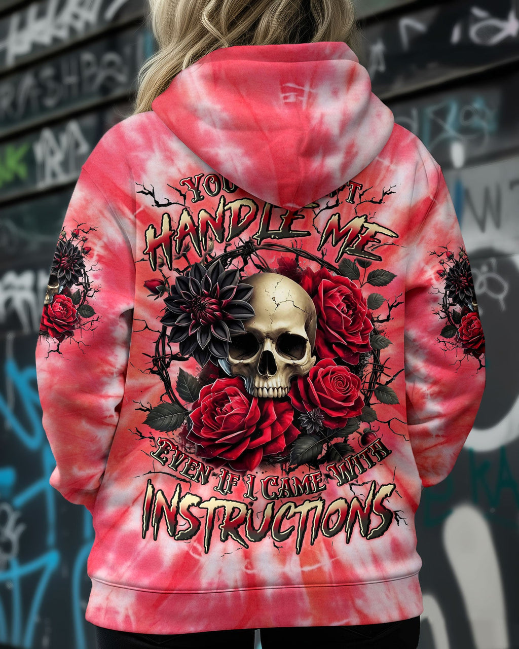 YOU COULDN'T HANDLE ME SKULL ROSES ALL OVER PRINT - TYLN0304262
