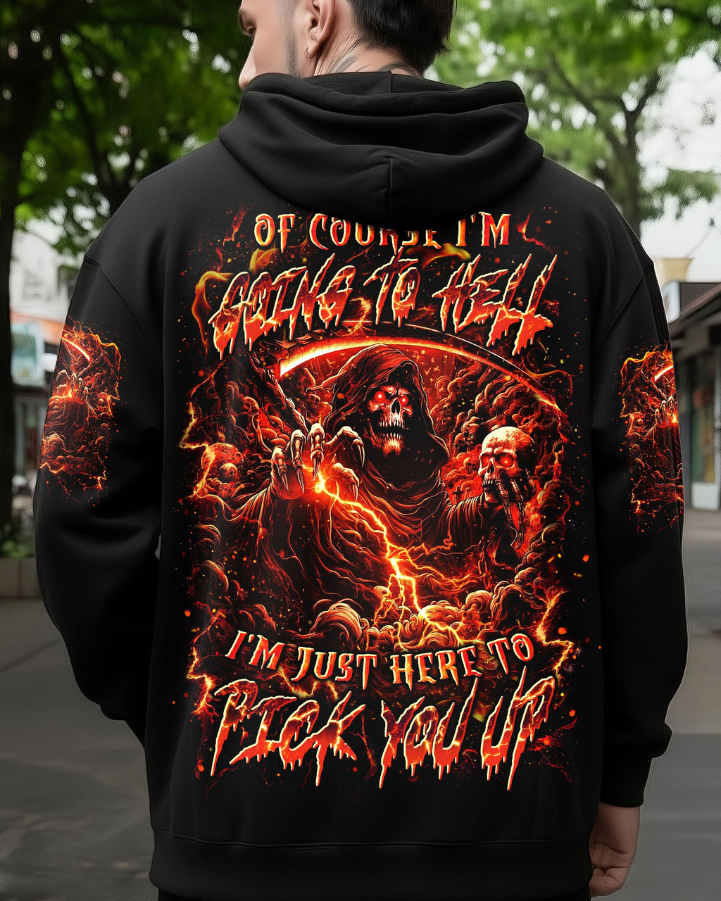 OF COURSE I'M GOING TO HELL REAPER ALL OVER PRINT - YHLN0701263