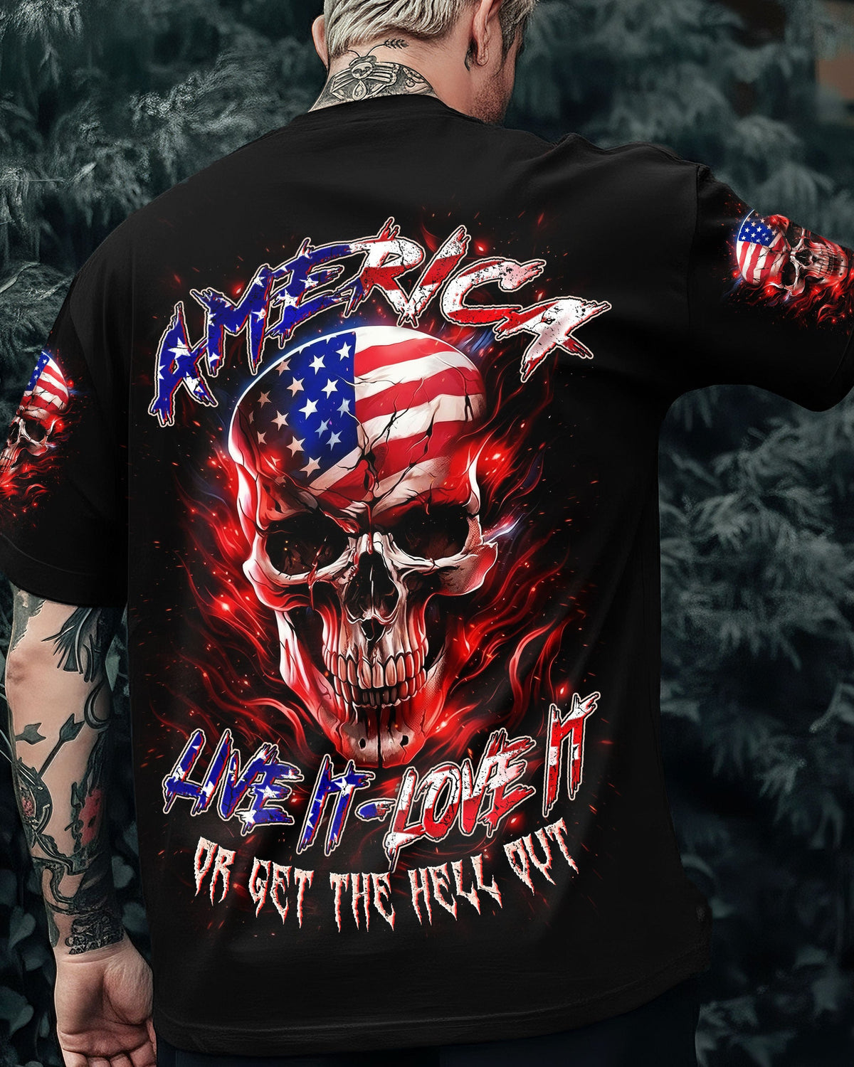 AMERICA LIVE IT LOVE IT OR GET THE HELL OUT ALL OVER PRINT - TYLN1203261