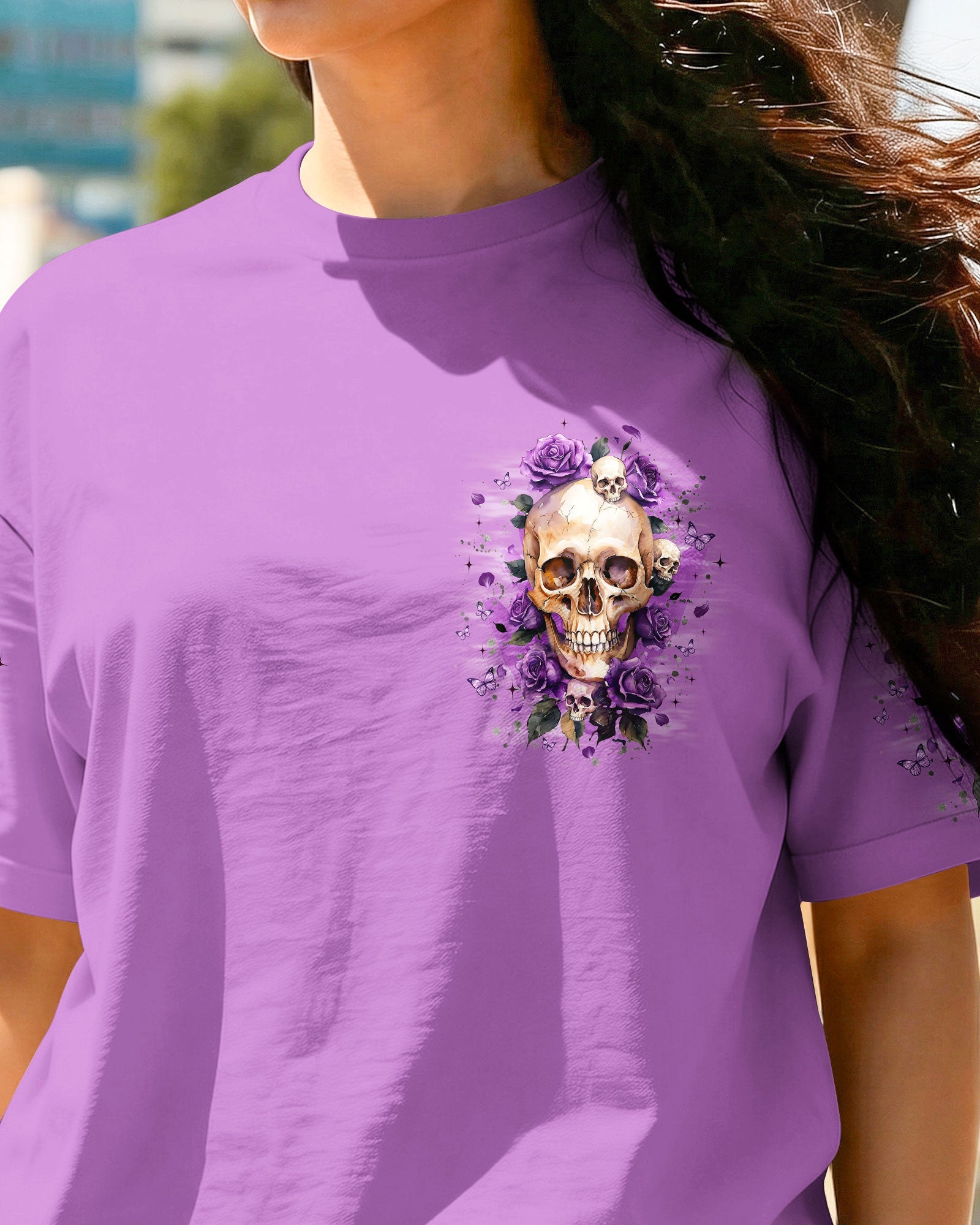 THE GOOD GIRL IN ME SKULL ROSES ALL OVER PRINT - TYQY0804261