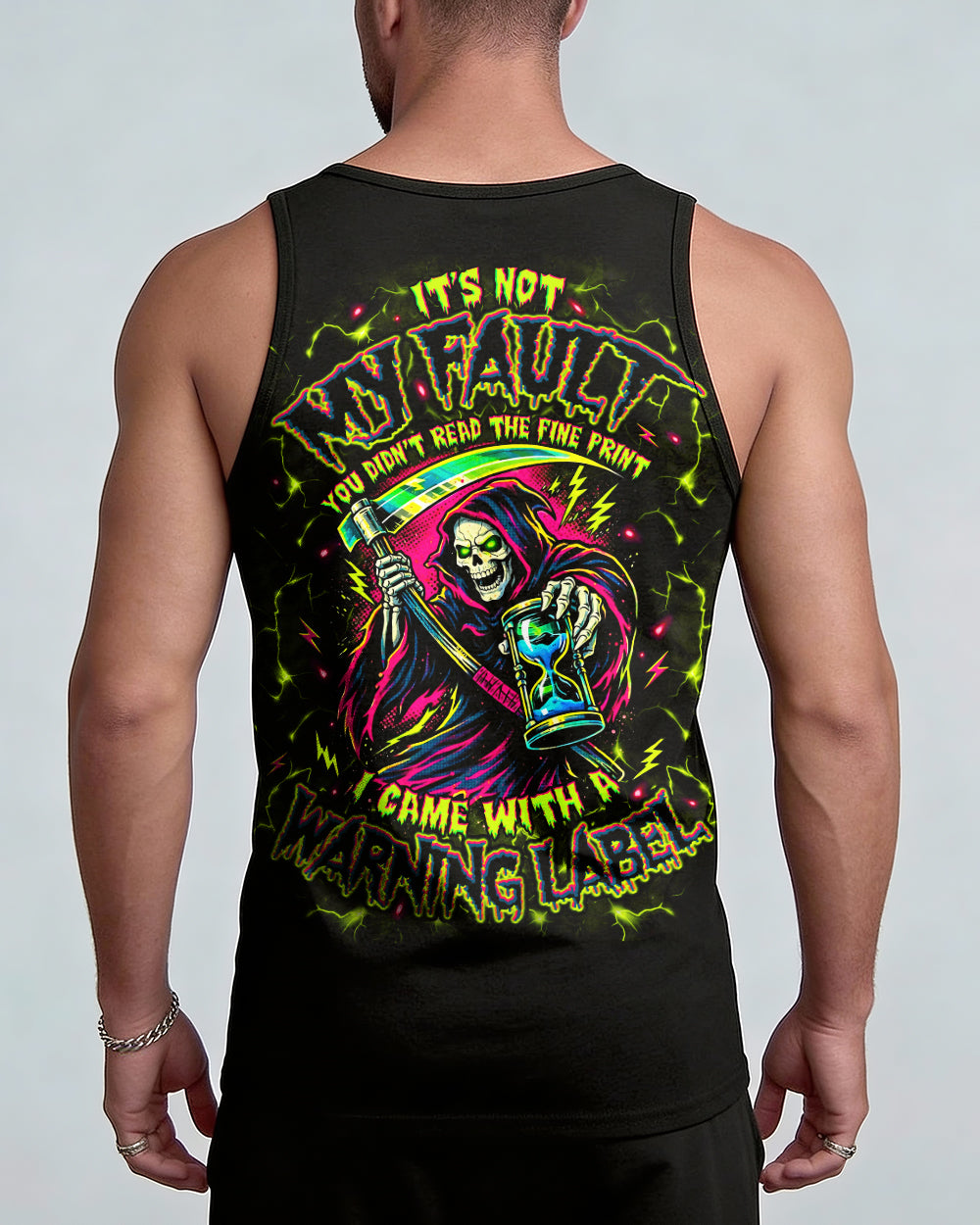 I CAME WITH A WARNING LABEL REAPER ALL OVER PRINT  - TLNO0601261