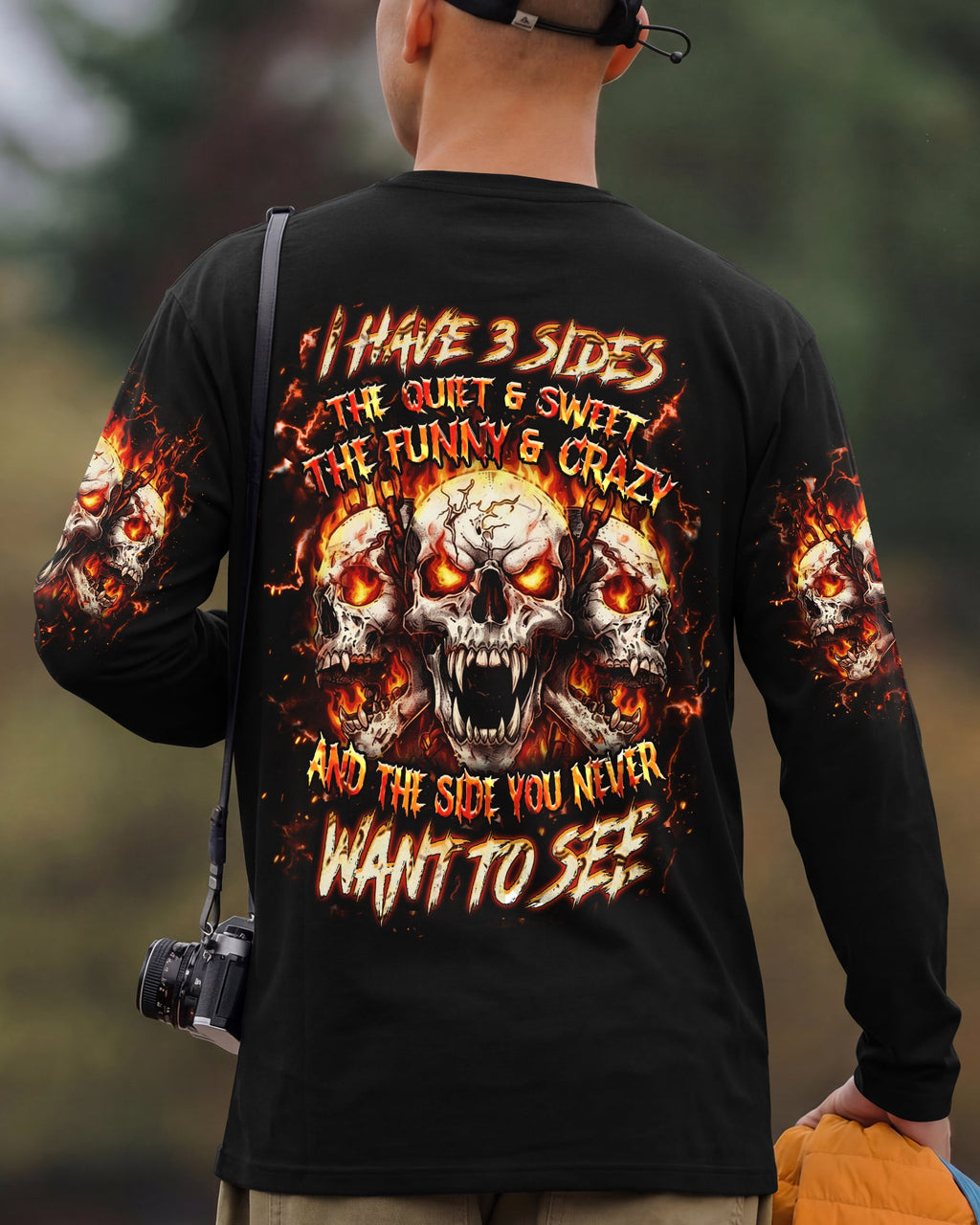 I HAVE 3 SIDES 3 SKULLS ALL OVER PRINT - YHHN0901263