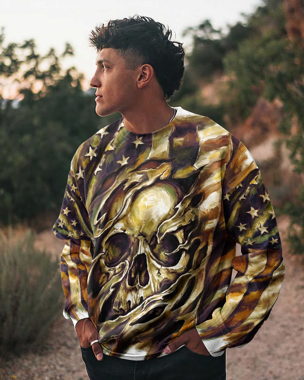 CAMO REAPER SKULL ALL OVER PRINT - RI1803261