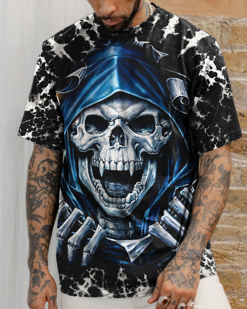 SKULL REAPER SWIRL ALL OVER PRINT  - TLHG0104261