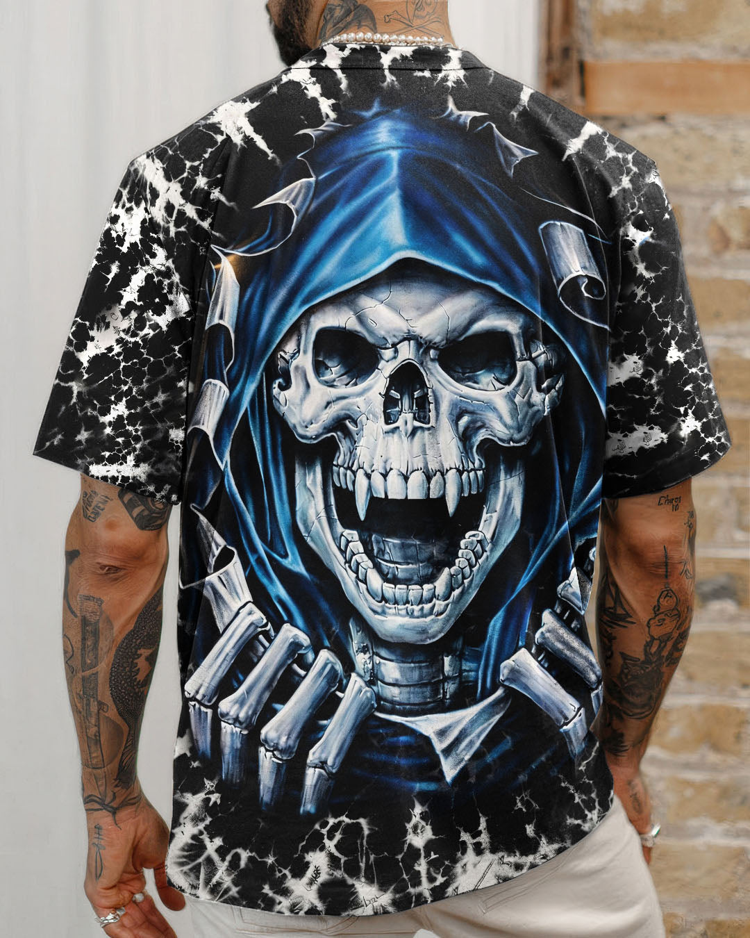 SKULL REAPER SWIRL ALL OVER PRINT  - TLHG0104261