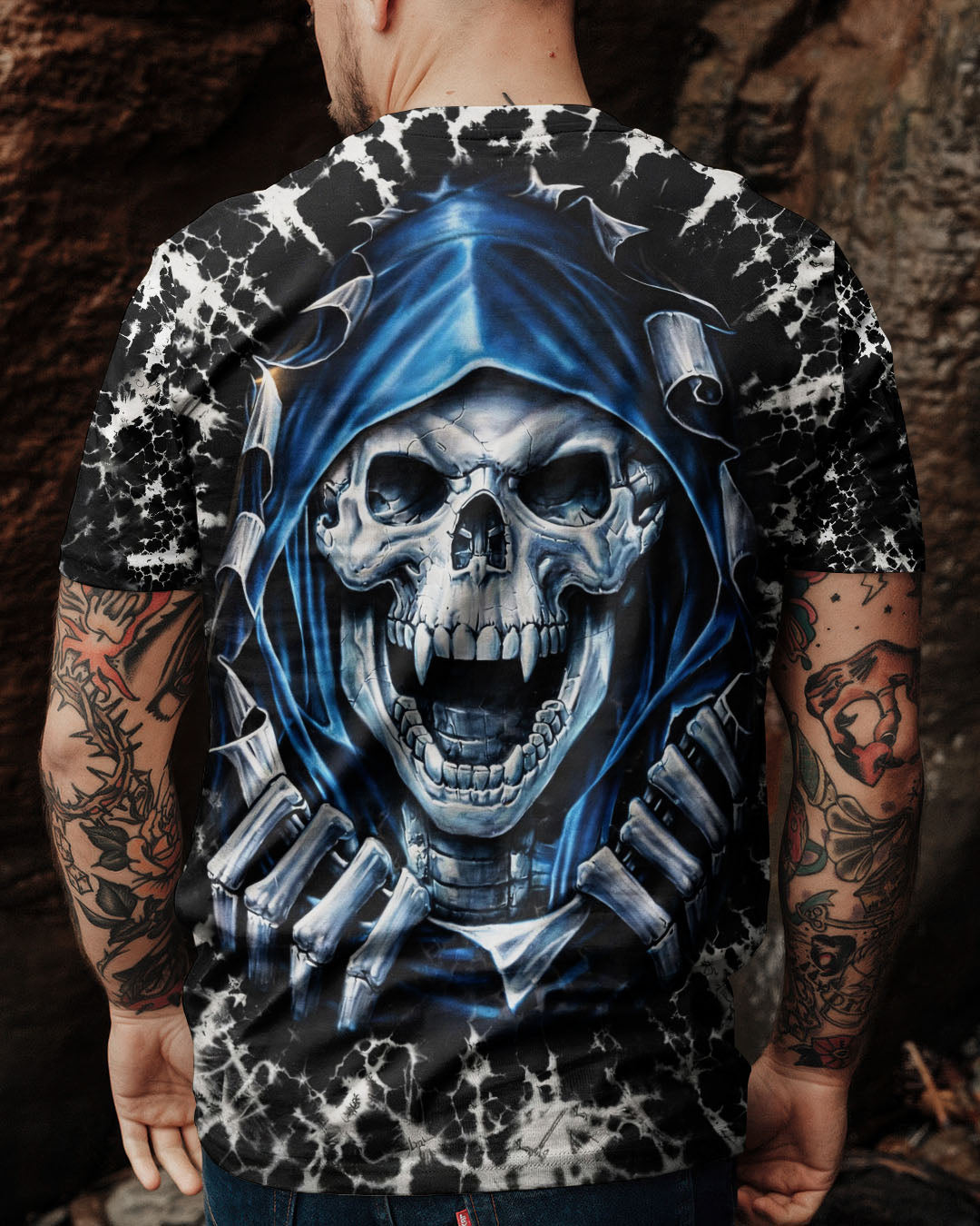SKULL REAPER SWIRL ALL OVER PRINT  - TLHG0104261