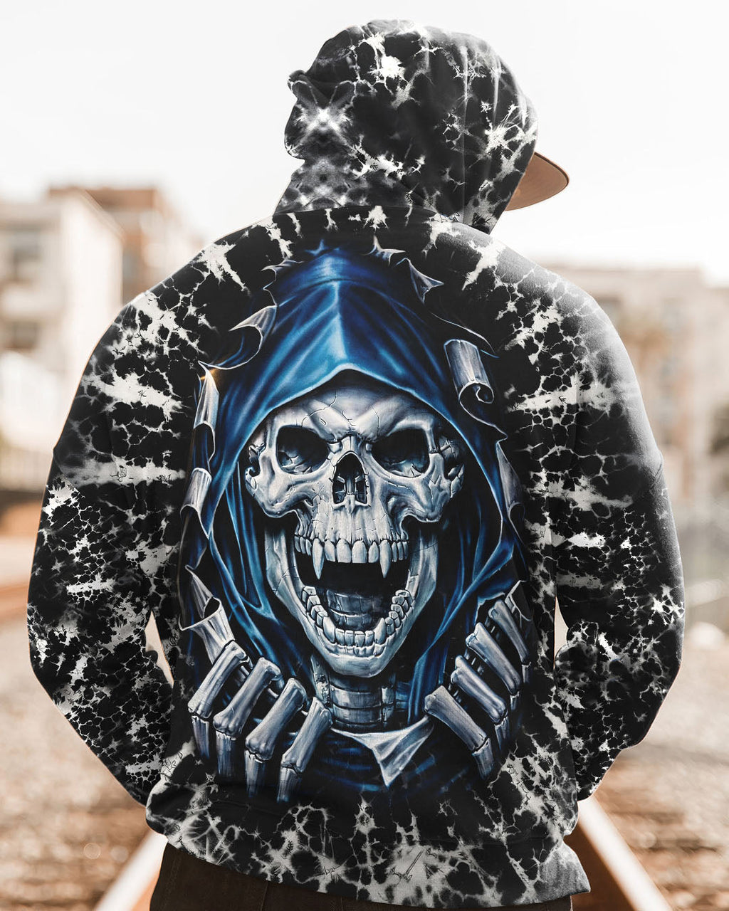SKULL REAPER SWIRL ALL OVER PRINT  - TLHG0104261