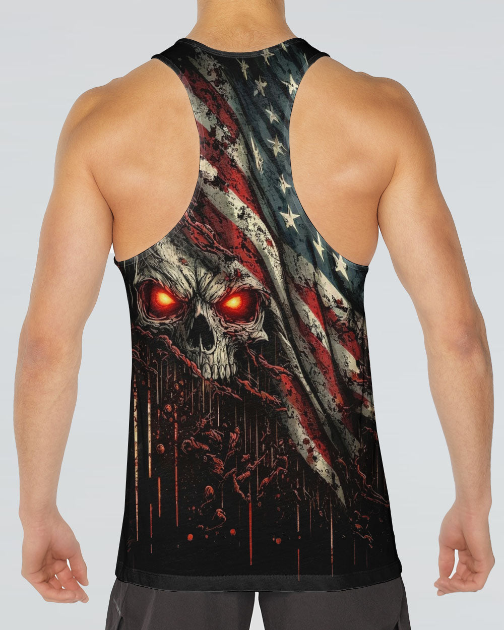 AMERICA LIVE IT LOVE IT OR GET THE HELL OUT SKULL ALL OVER PRINT  - TLHG1203263