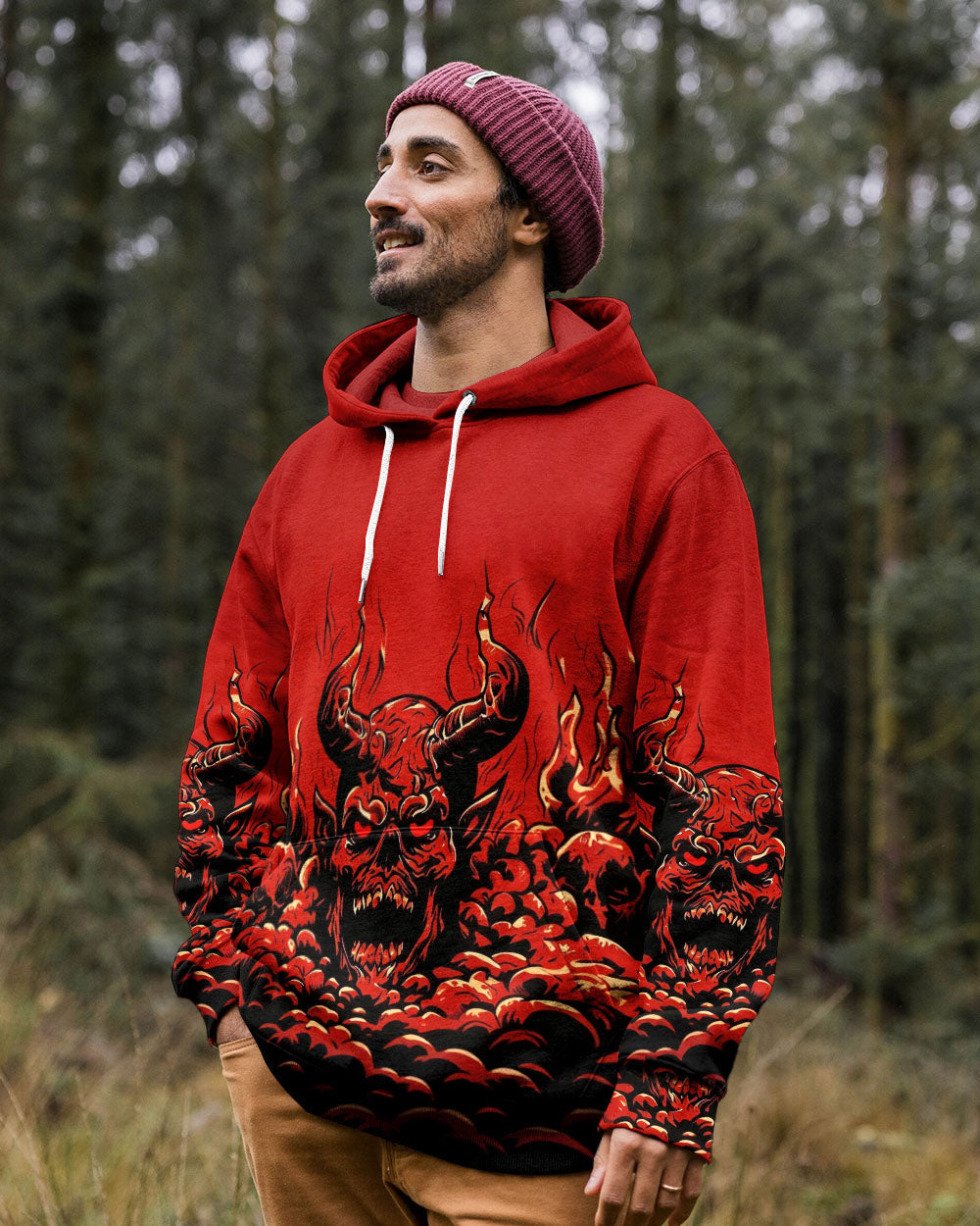 I'M NEVER ALONE MY DEMONS ARE WITH ME 24/7 ALL OVER PRINT  - TLHG3103261