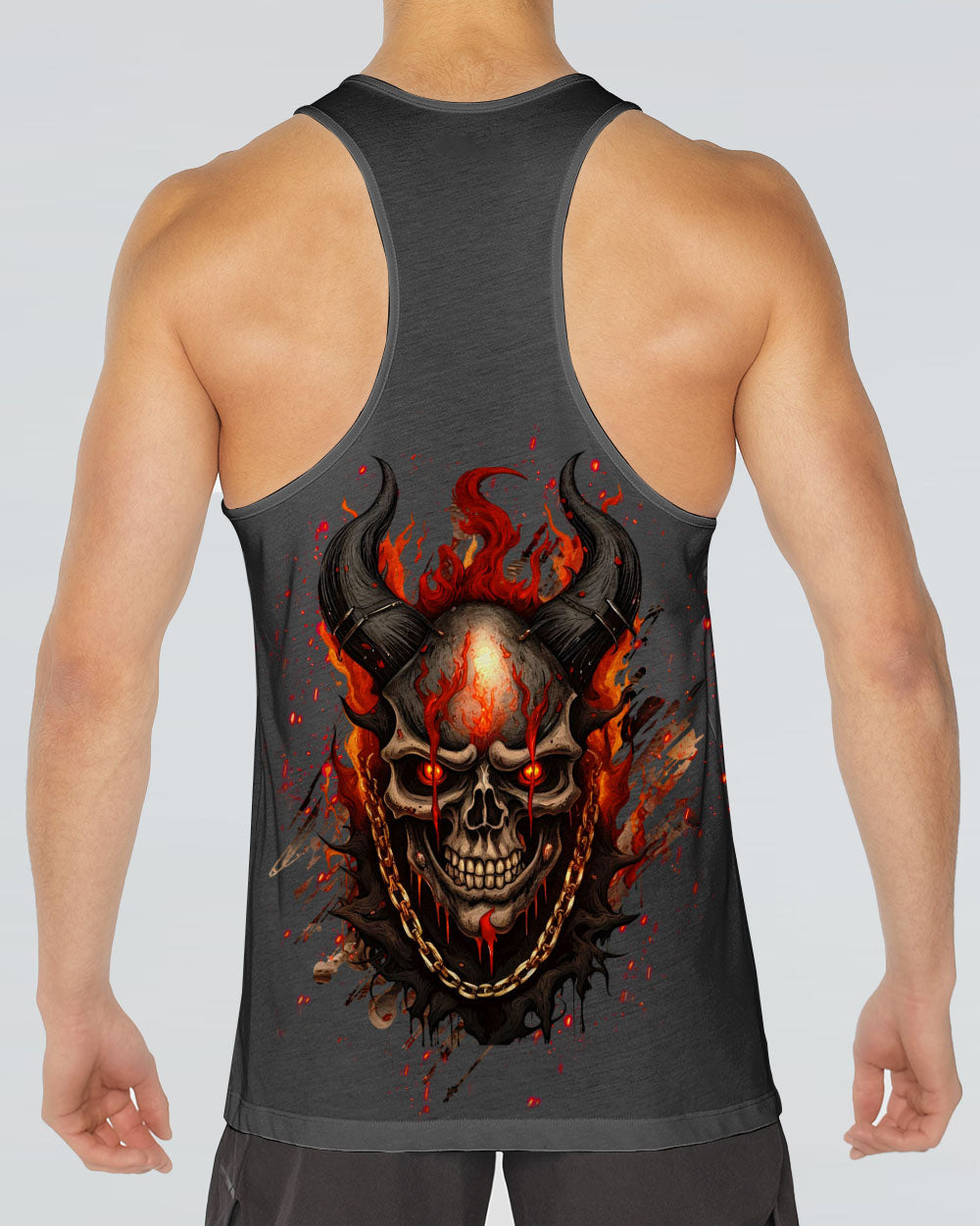 YOUR DEMONS HIDE UNDER YOUR BED SKULL DEMON ALL OVER PRINT - TLHN0804263