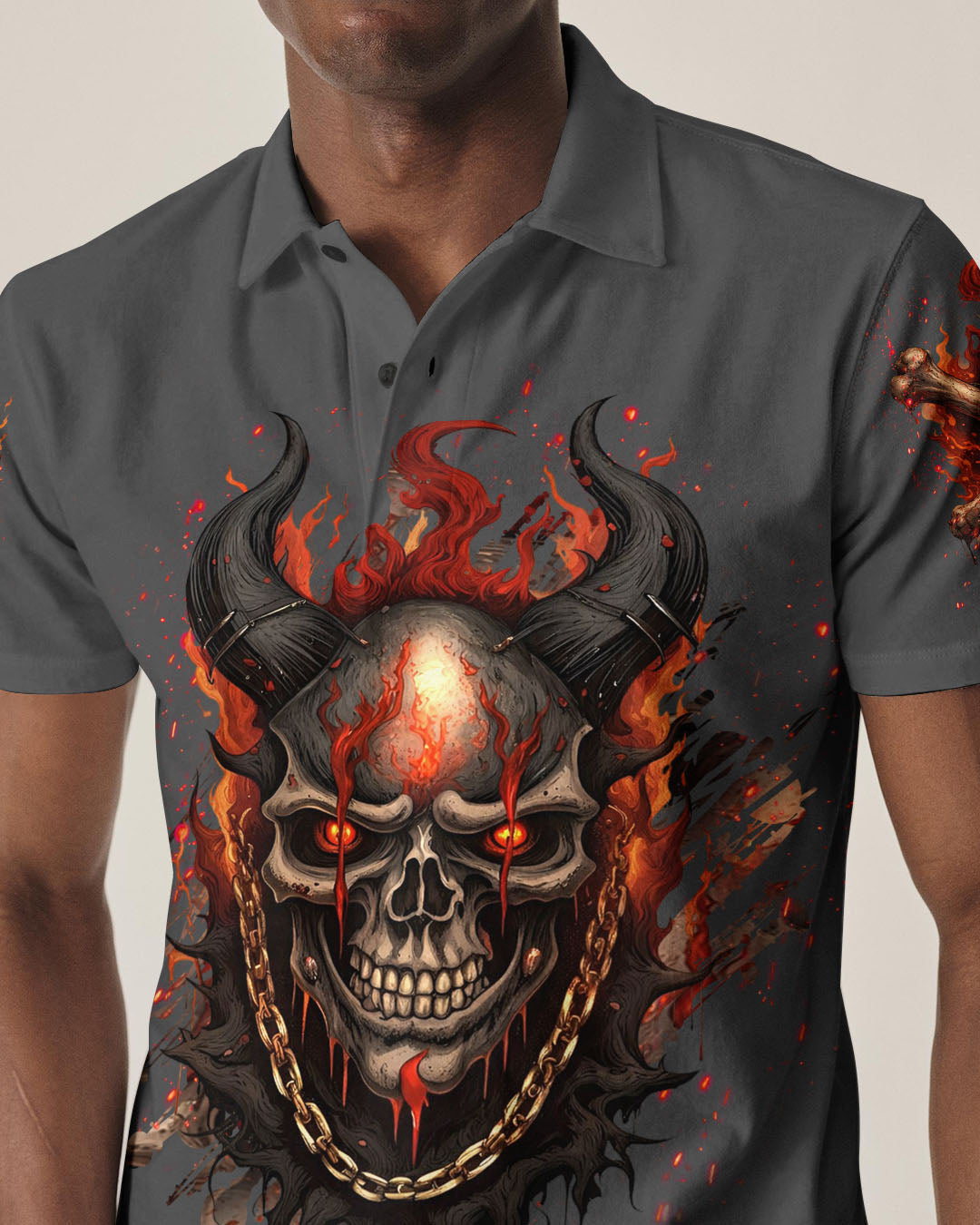 YOUR DEMONS HIDE UNDER YOUR BED SKULL DEMON ALL OVER PRINT - TLHN0804263
