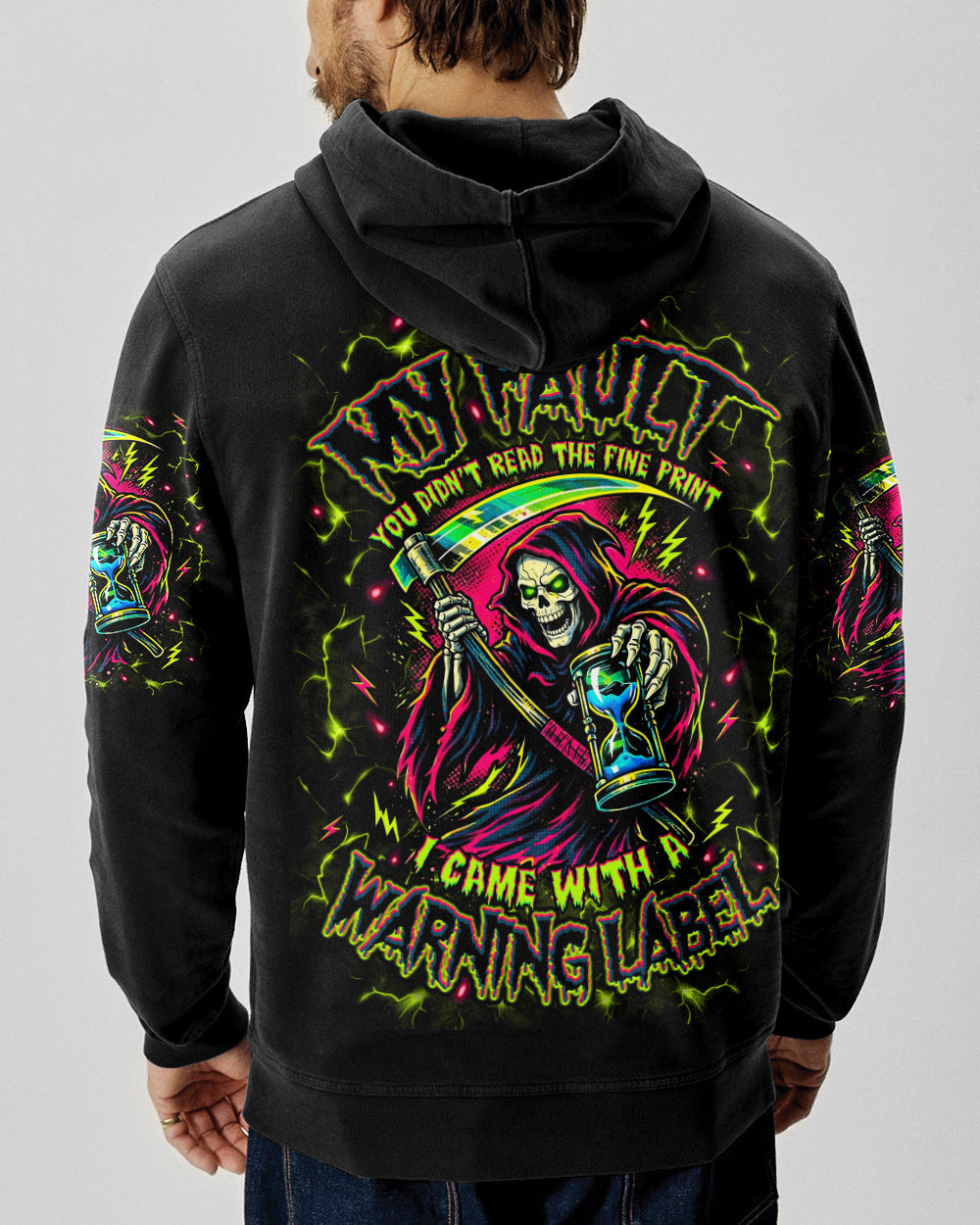 I CAME WITH A WARNING LABEL REAPER ALL OVER PRINT  - TLNO0601261