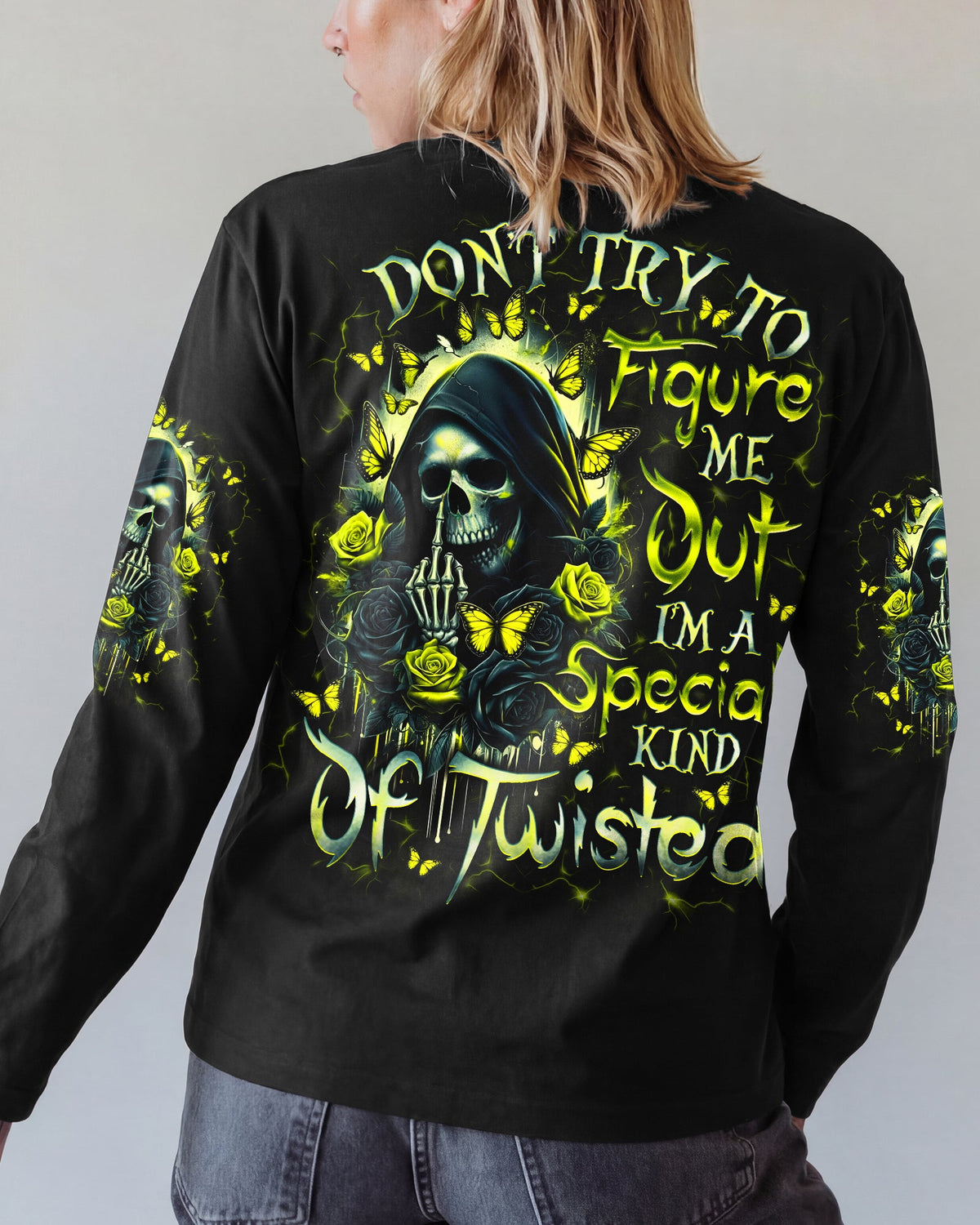 DON'T TRY TO FIGURE ME OUT REAPER SKULL ALL OVER PRINT - TLNO1601262