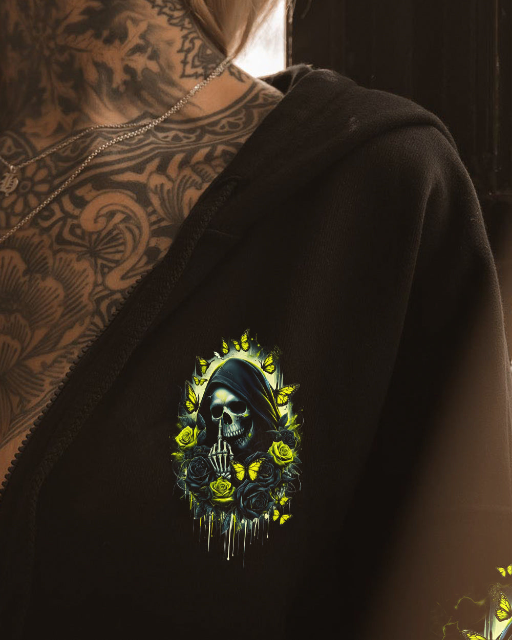 DON'T TRY TO FIGURE ME OUT REAPER SKULL ALL OVER PRINT - TLNO1601262