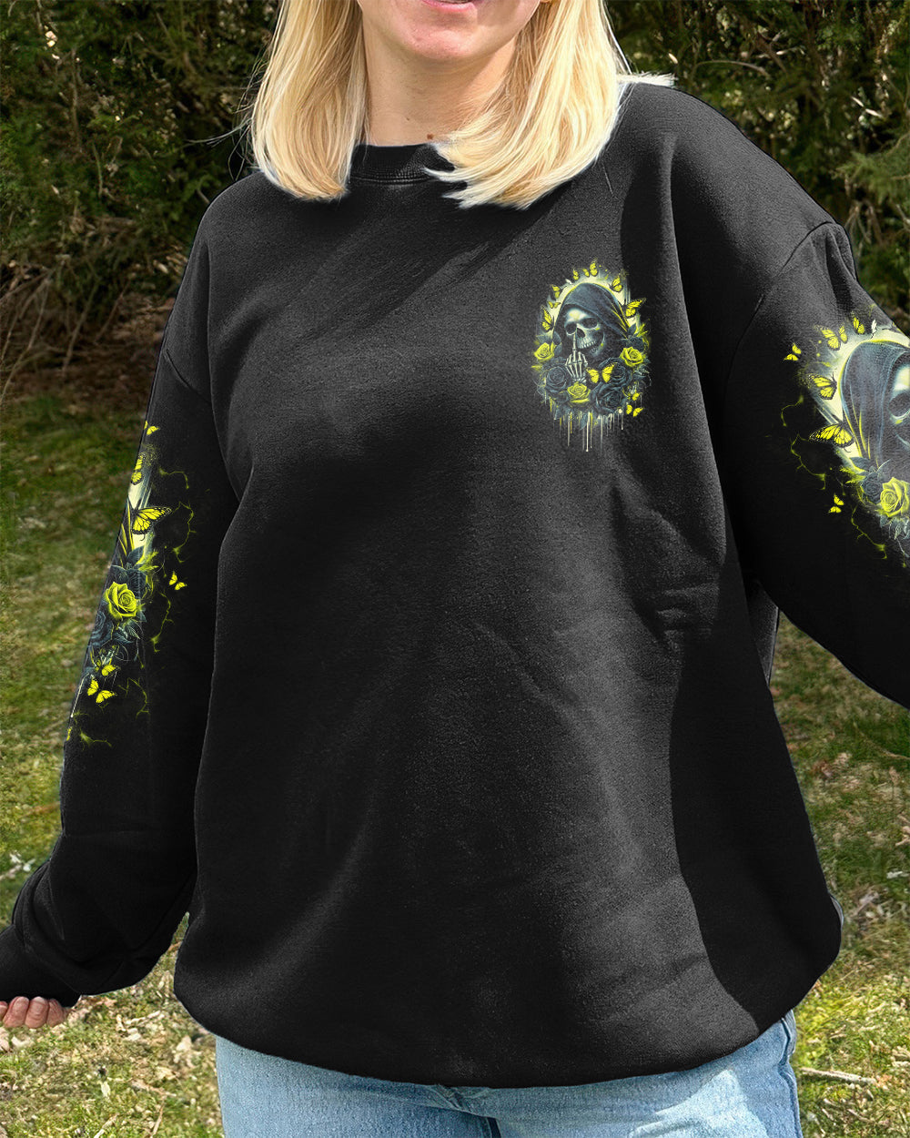 DON'T TRY TO FIGURE ME OUT REAPER SKULL ALL OVER PRINT - TLNO1601262