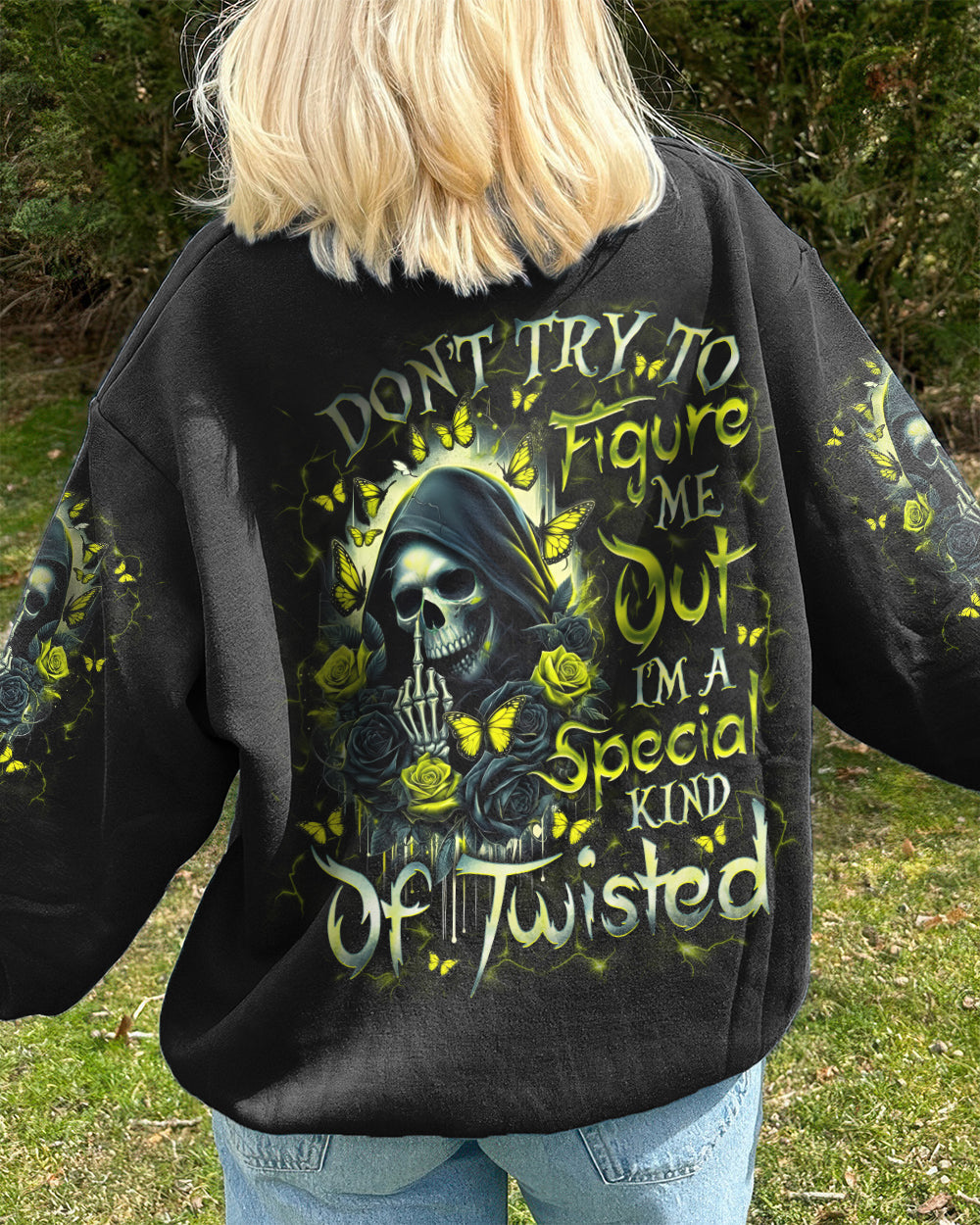 DON'T TRY TO FIGURE ME OUT REAPER SKULL ALL OVER PRINT - TLNO1601262