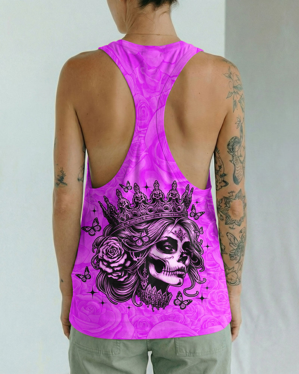 I'M THE F QUEEN SKULL LADY ALL OVER PRINT - TLNO1704262