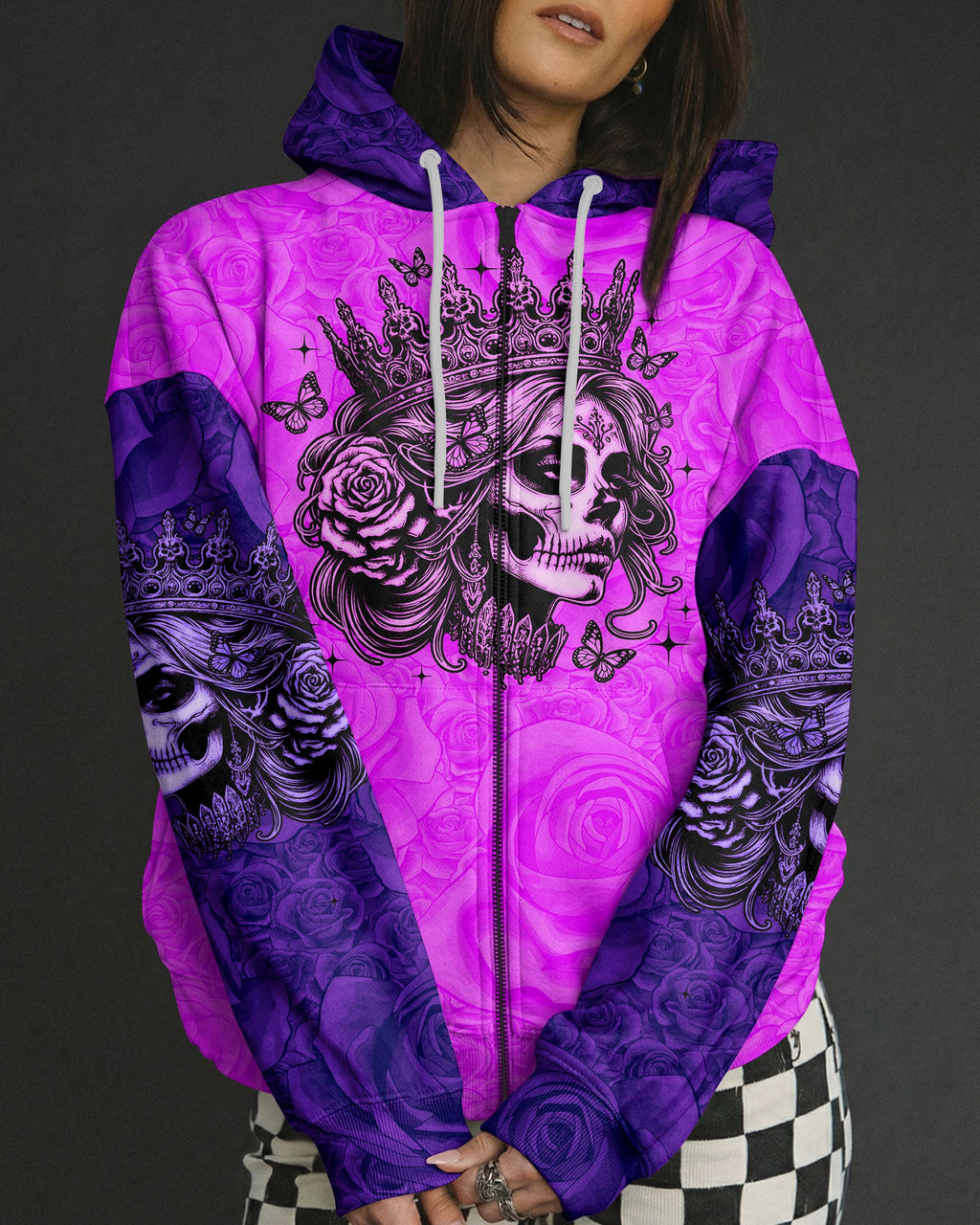 I'M THE F QUEEN SKULL LADY ALL OVER PRINT - TLNO1704262