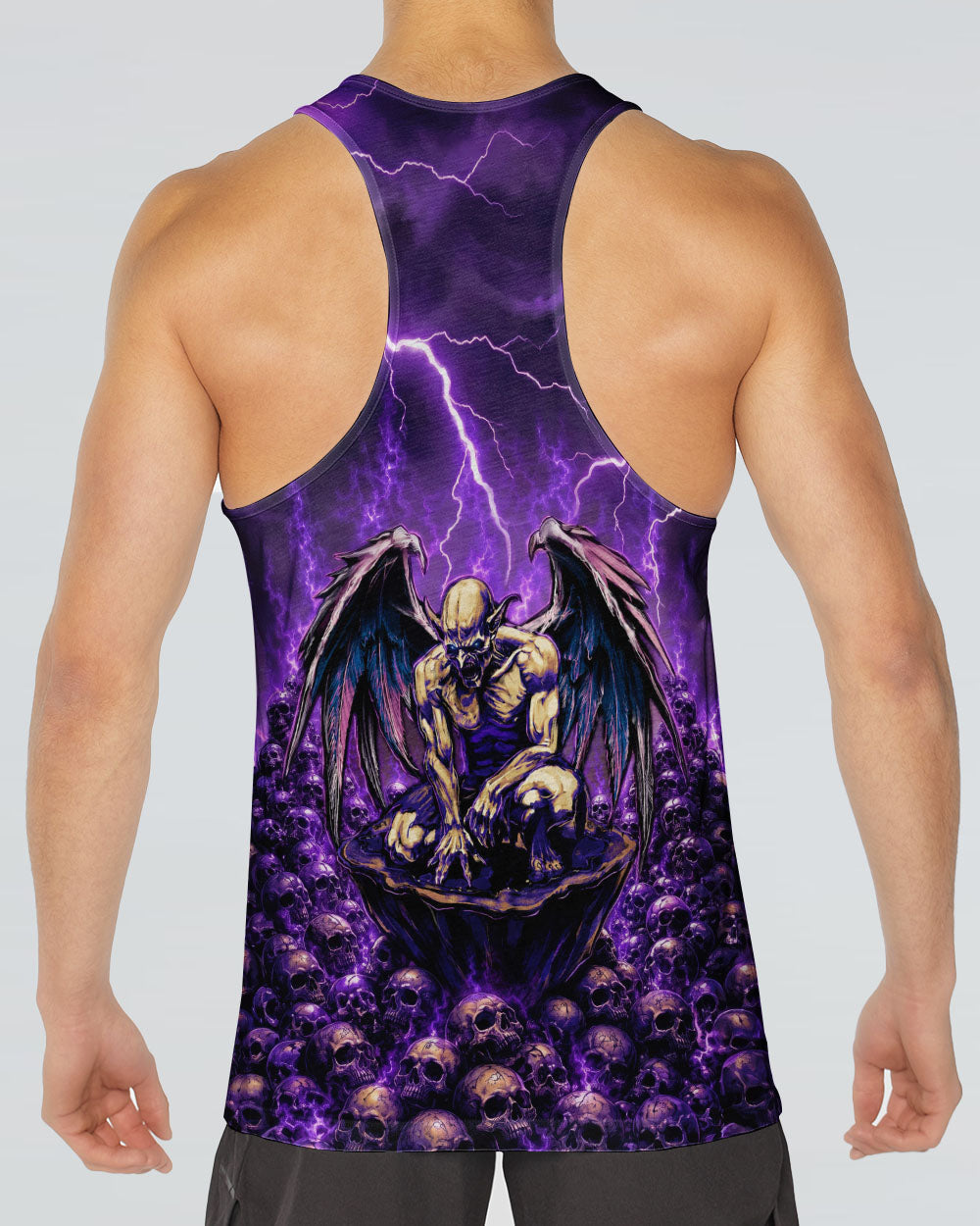 ONE DAY I'M GONNA JUST SAY DEMON SKULL WINGS ALL OVER PRINT - TLNO2005261