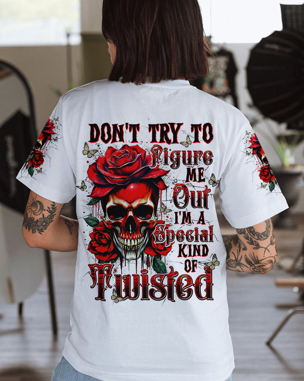 DON'T TRY TO FIGURE ME OUT REAPER SKULL ALL OVER PRINT - TLNT0502263