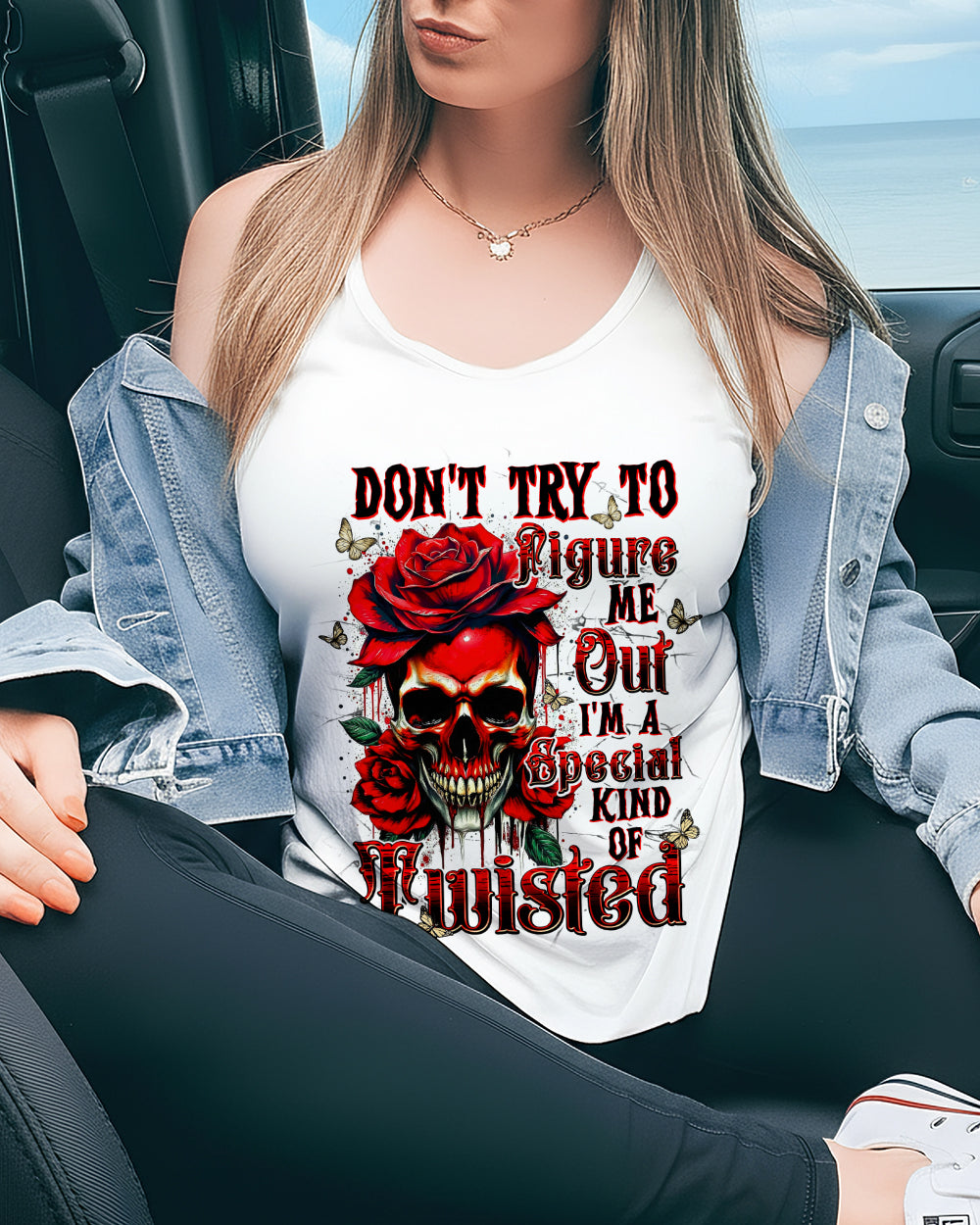 DON'T TRY TO FIGURE ME OUT REAPER SKULL ALL OVER PRINT - TLNT0502263