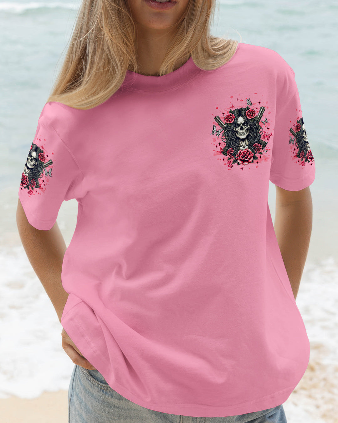 YOU COULDN'T HANDLE ME SKULL LADY  ALL OVER PRINT  - TLNT1201261