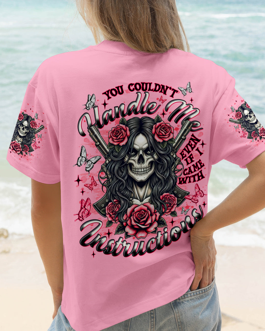 YOU COULDN'T HANDLE ME SKULL LADY  ALL OVER PRINT  - TLNT1201261