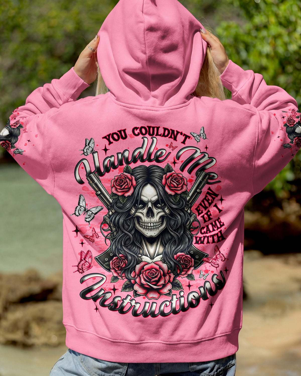 YOU COULDN'T HANDLE ME SKULL LADY  ALL OVER PRINT  - TLNT1201261