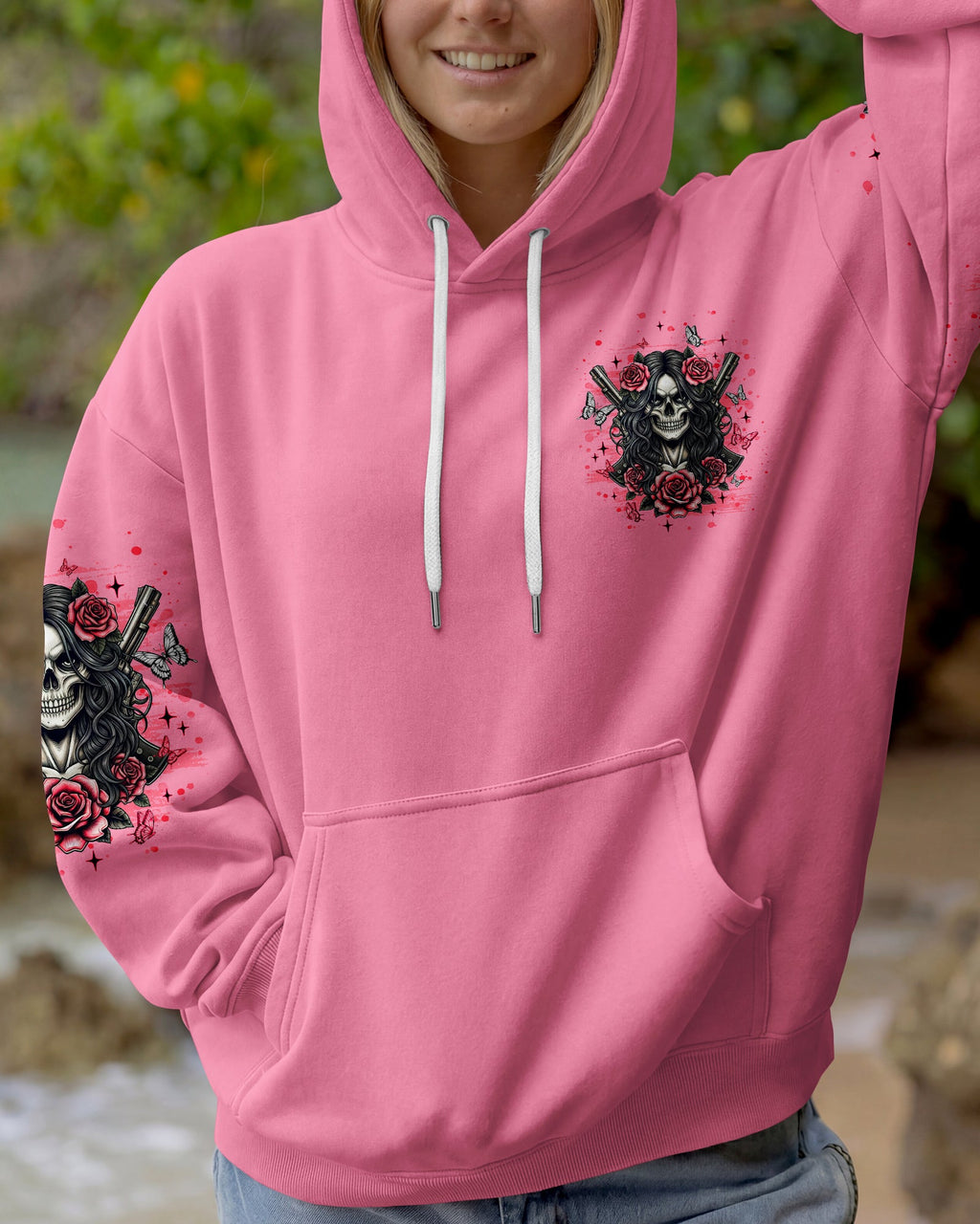 YOU COULDN'T HANDLE ME SKULL LADY  ALL OVER PRINT  - TLNT1201261