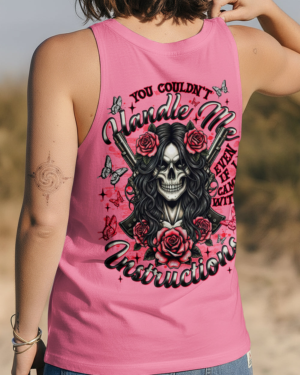 YOU COULDN'T HANDLE ME SKULL LADY  ALL OVER PRINT  - TLNT1201261