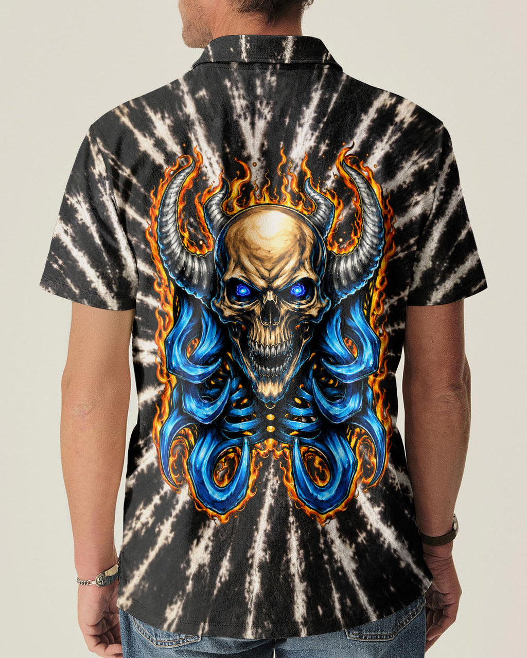 SKULL DEMON FLAMES  ALL OVER PRINT - TLNT2005262
